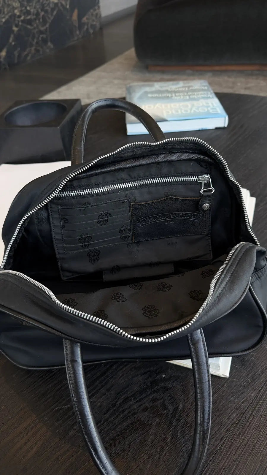 Chrome Hearts Cross Patch Bowling Bag Chrome Hearts