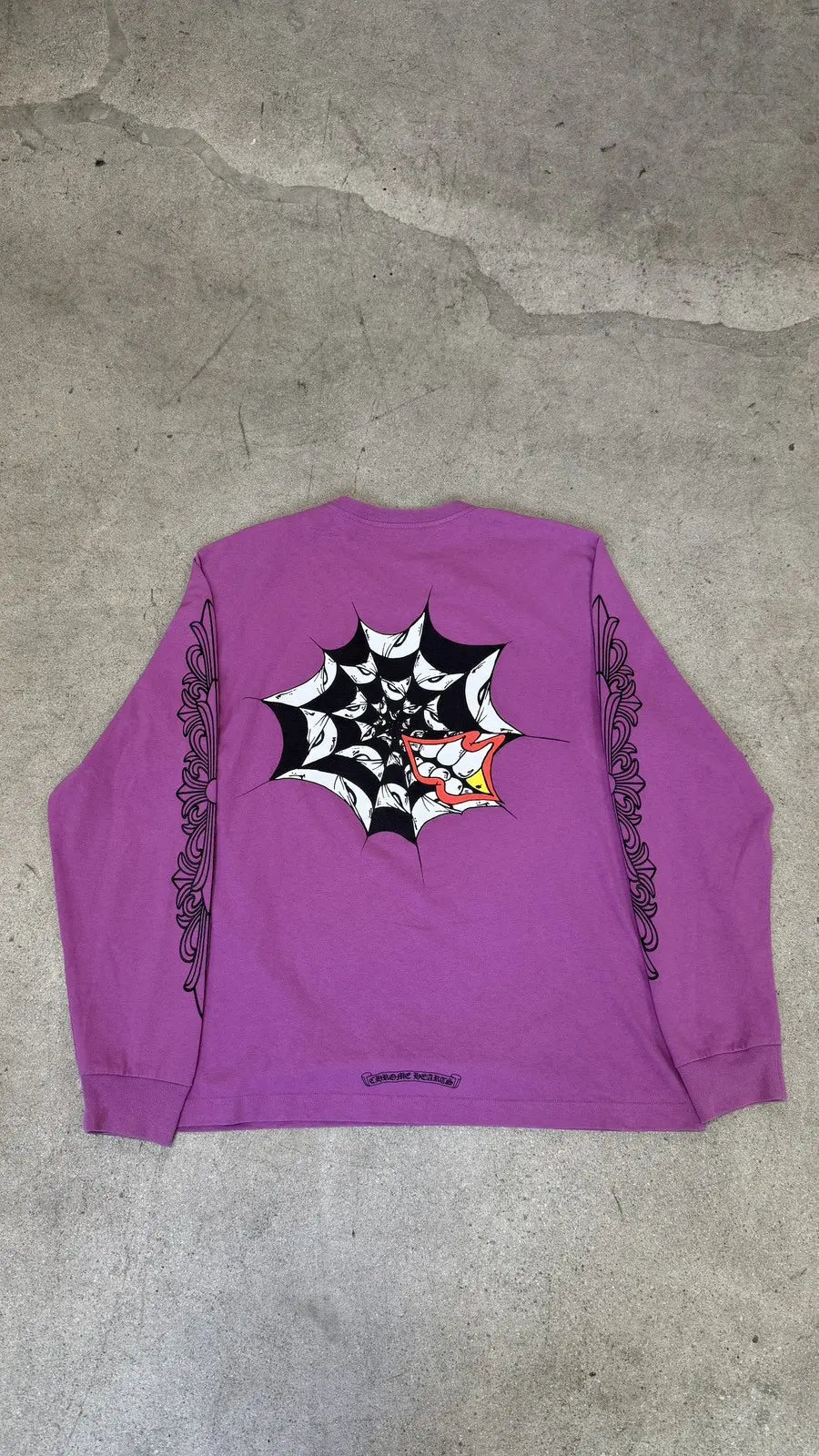 Chrome Hearts Matty Boy Spider Web Long Sleeve T-shirt