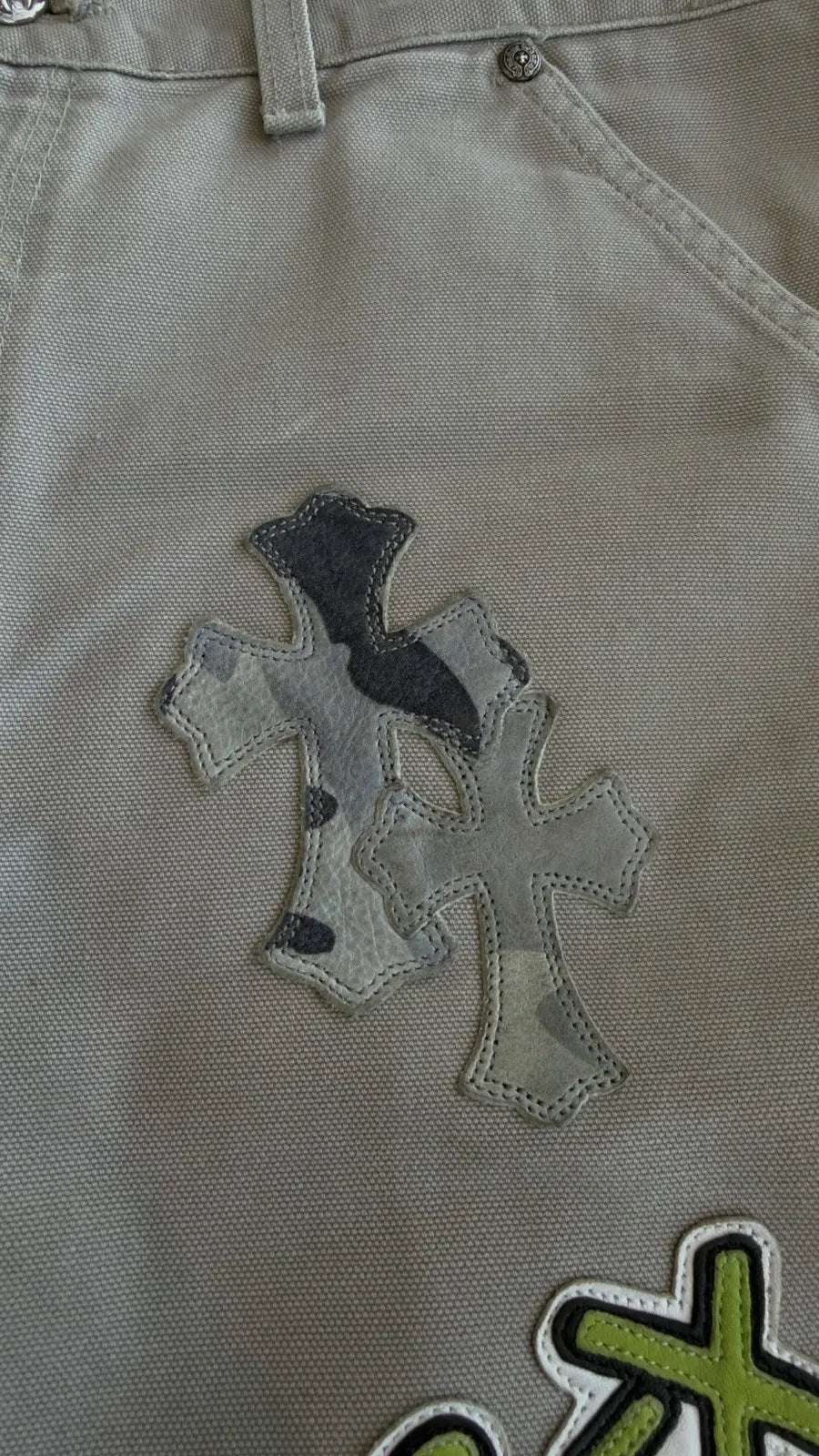 Chrome Hearts Matty Boy Sex Records Cross Patch Pants Size 34 Chrome Hearts