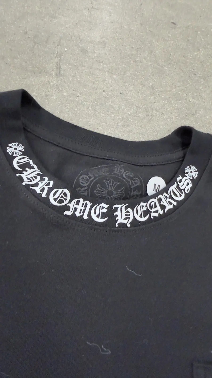 Chrome Hearts Neck Logo Long Sleeve T-Shirt