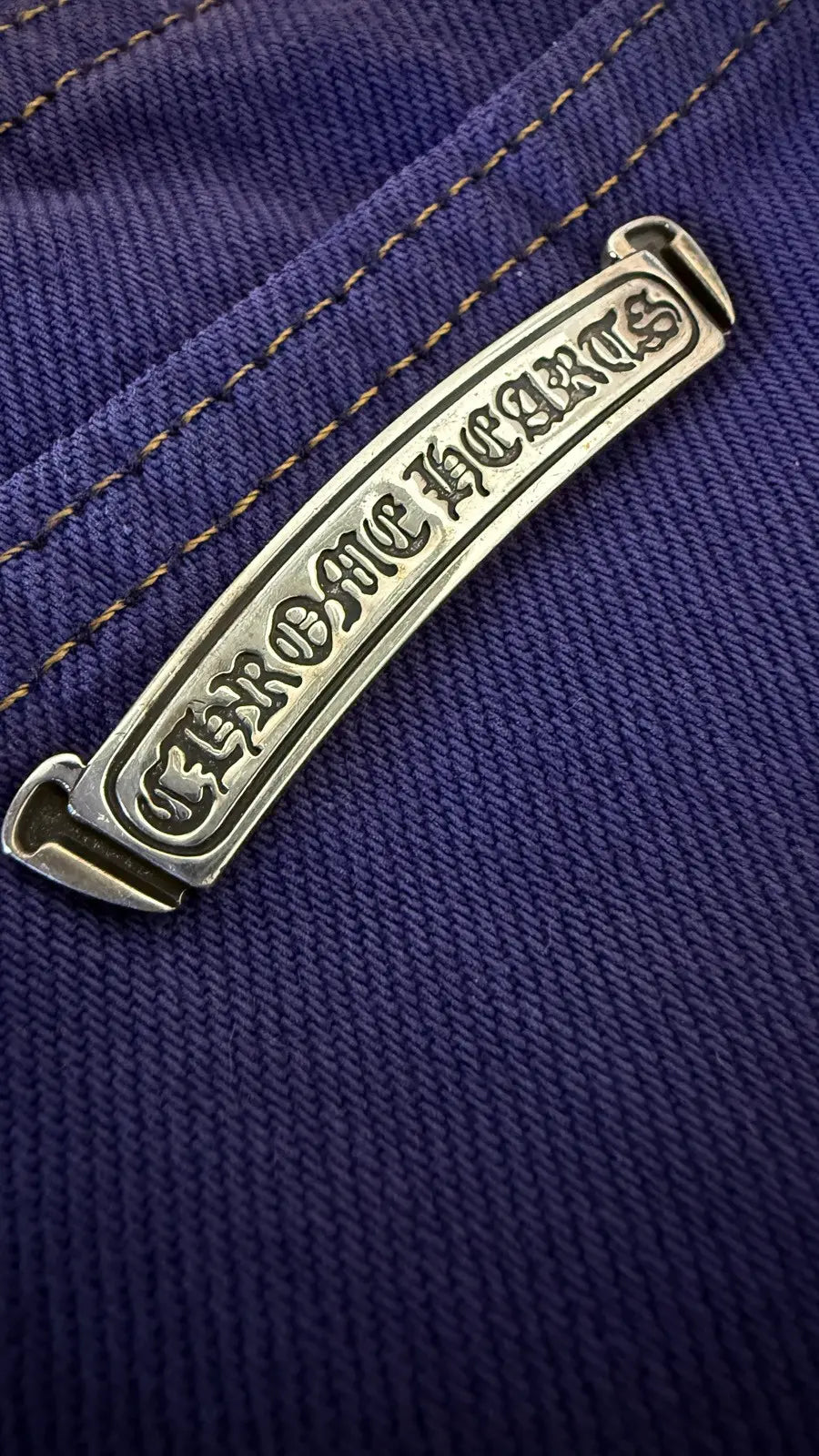 Chrome Hearts St. Barts Levis 501 Purple Jeans