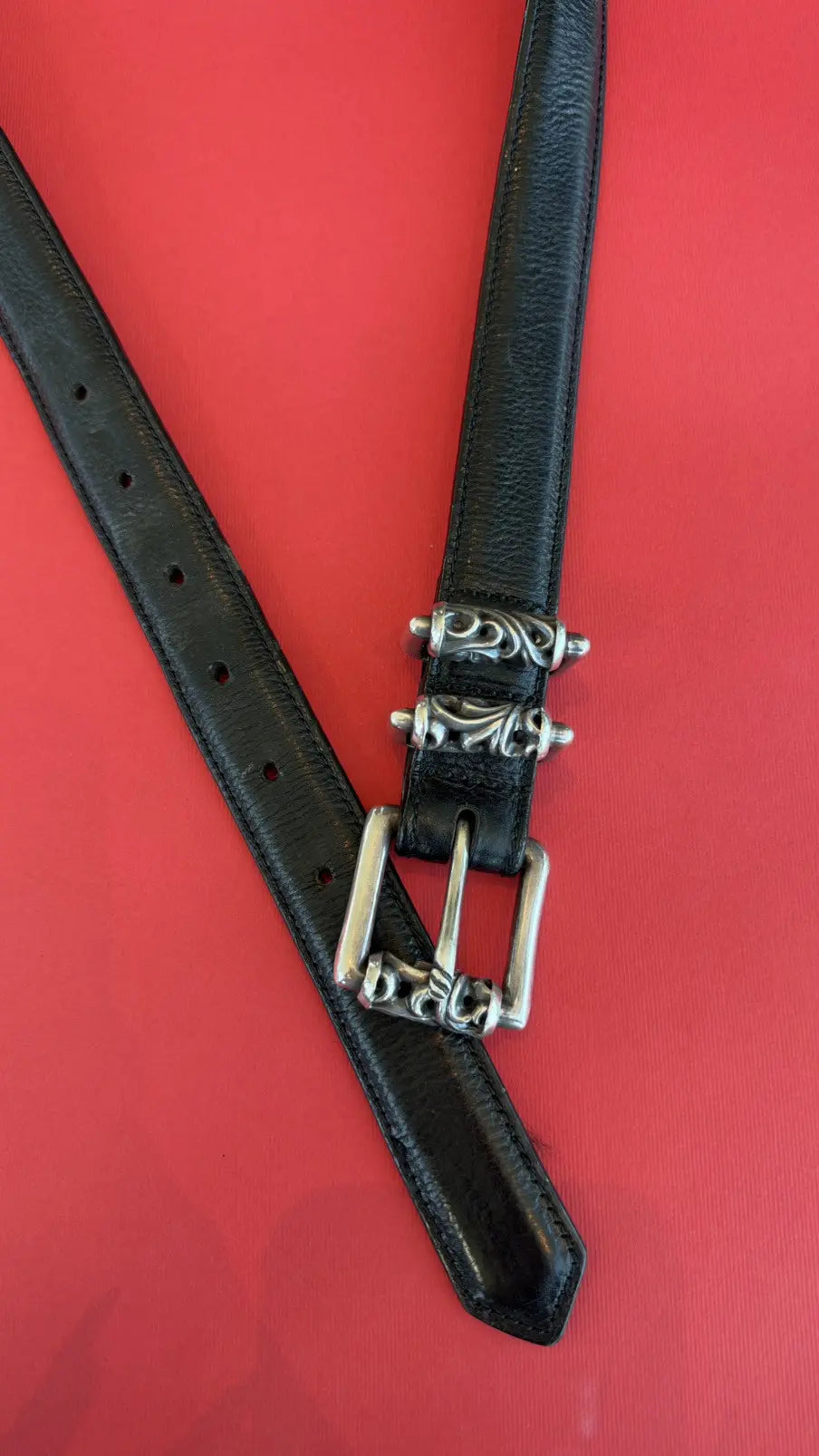 Chrome Hearts Double Roller Belt Size 36 Chrome Hearts