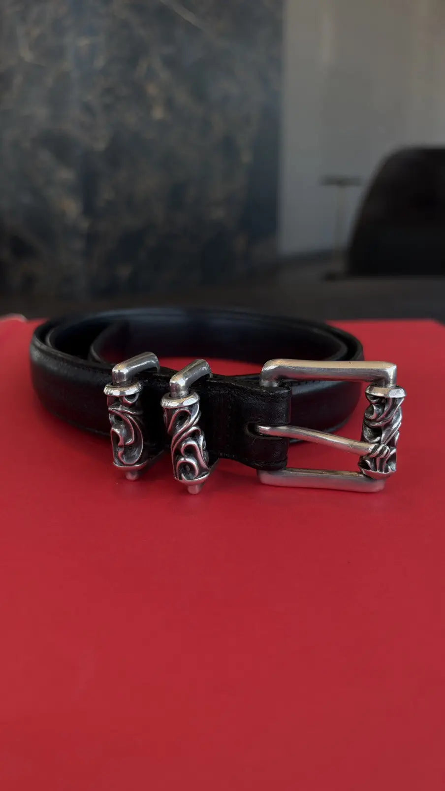 Chrome Hearts Double Roller Belt Size 36 Chrome Hearts