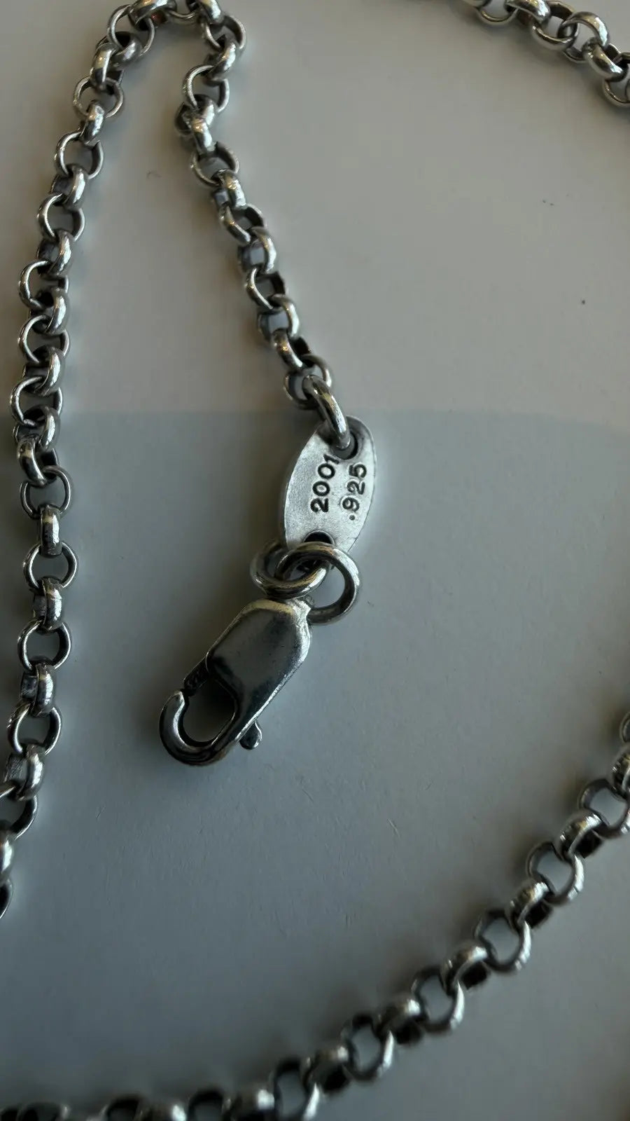 Chrome Hearts Sterling Silver Roll Chain Chrome Hearts