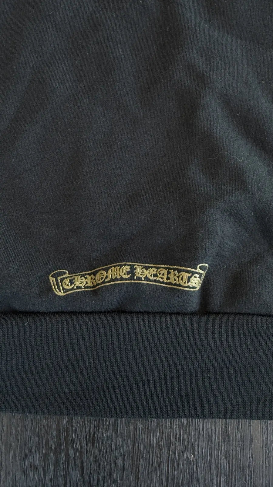 Chrome Hearts Vertical Logo Zip-Up Hoodie Chrome Hearts