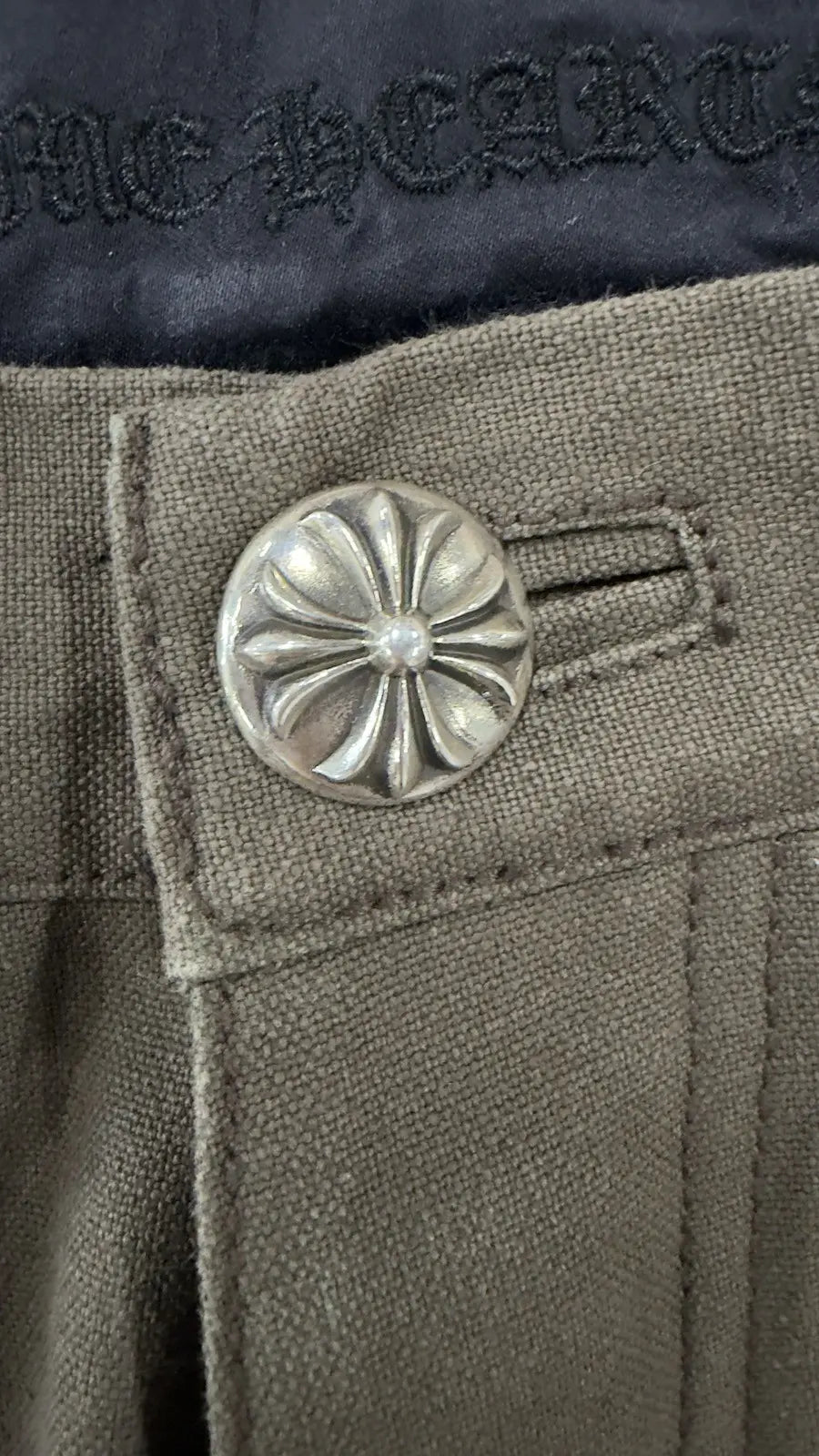 Chrome Hearts Flooded Back Patches Carpenter Pants