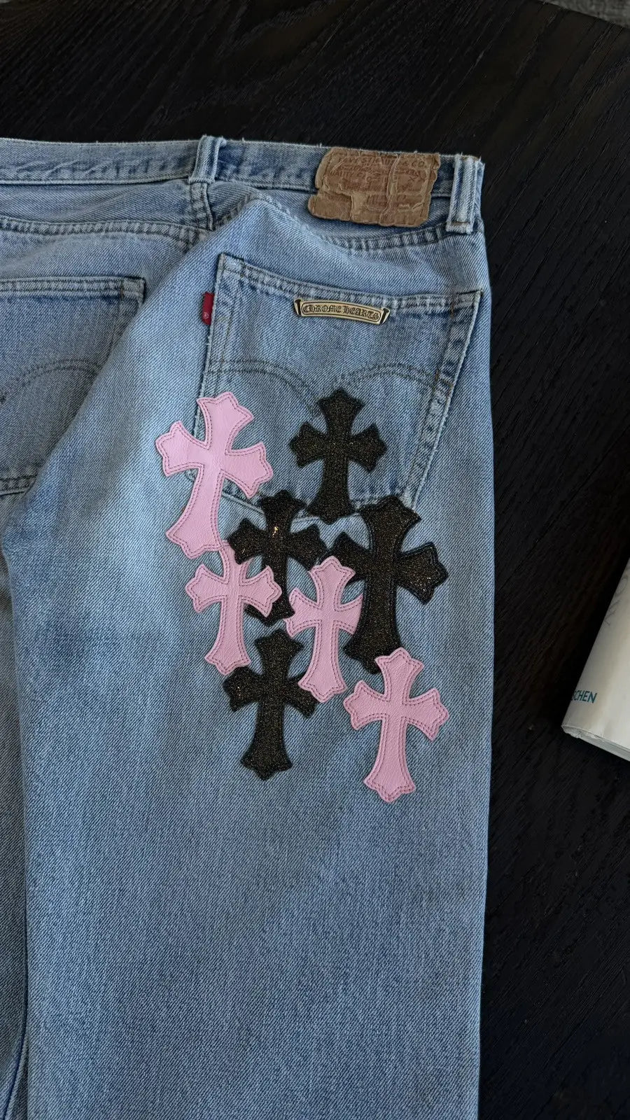 Chrome Hearts x Levi's Cross Patch Jeans Size 29 Chrome Hearts