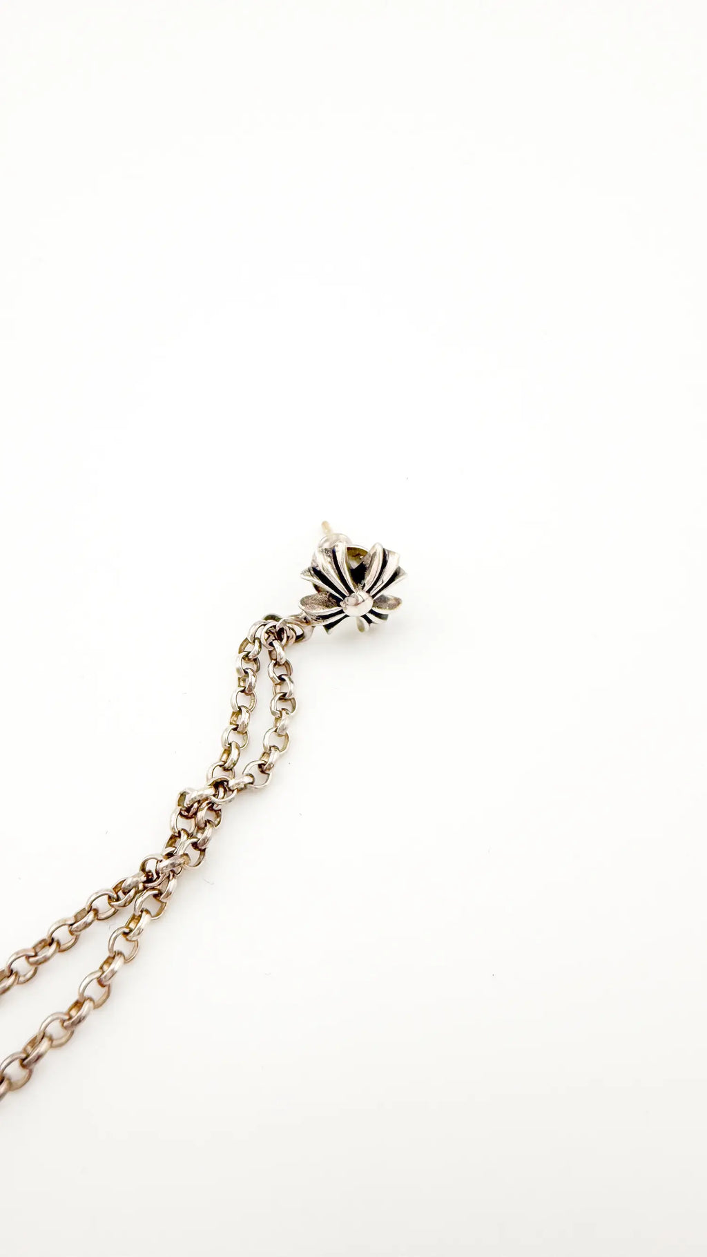 Chrome Hearts CH Plus Post Dice Left Side Earring