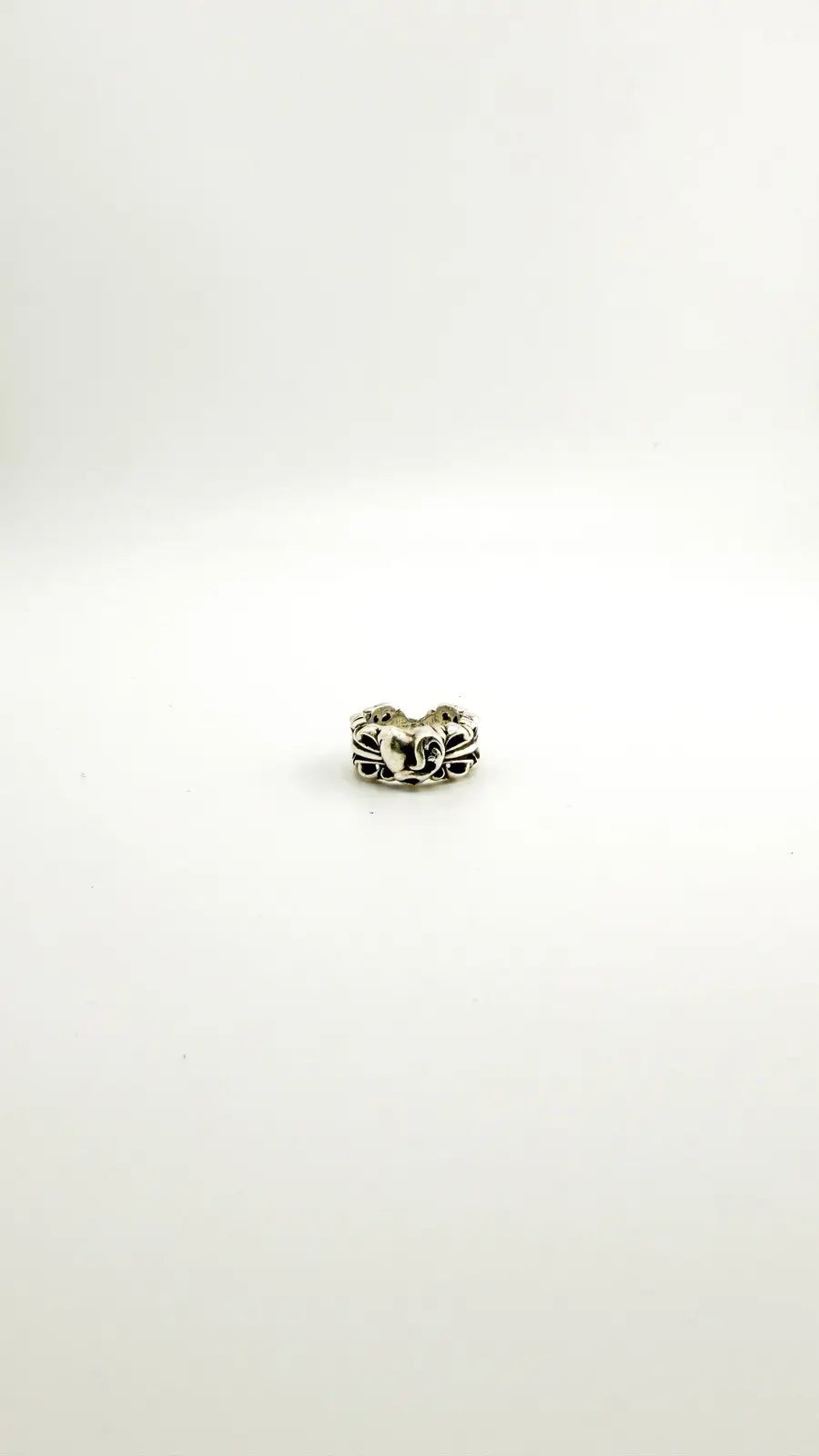 Chrome Hearts Double Floral Cross Ring Chrome Hearts