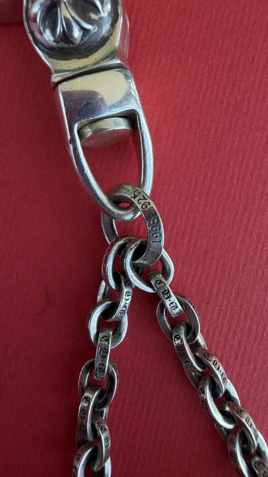 Chrome Hearts Silver Dice Keychain Chrome Hearts