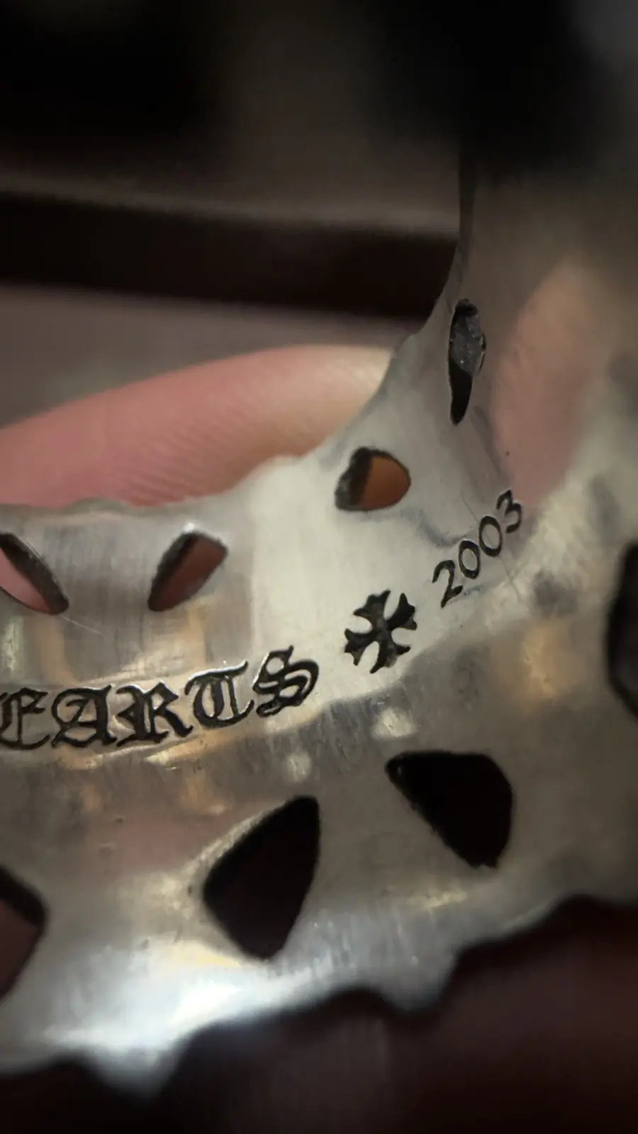 Chrome Hearts Cemetery Ring Sterling Silver Size 9.5