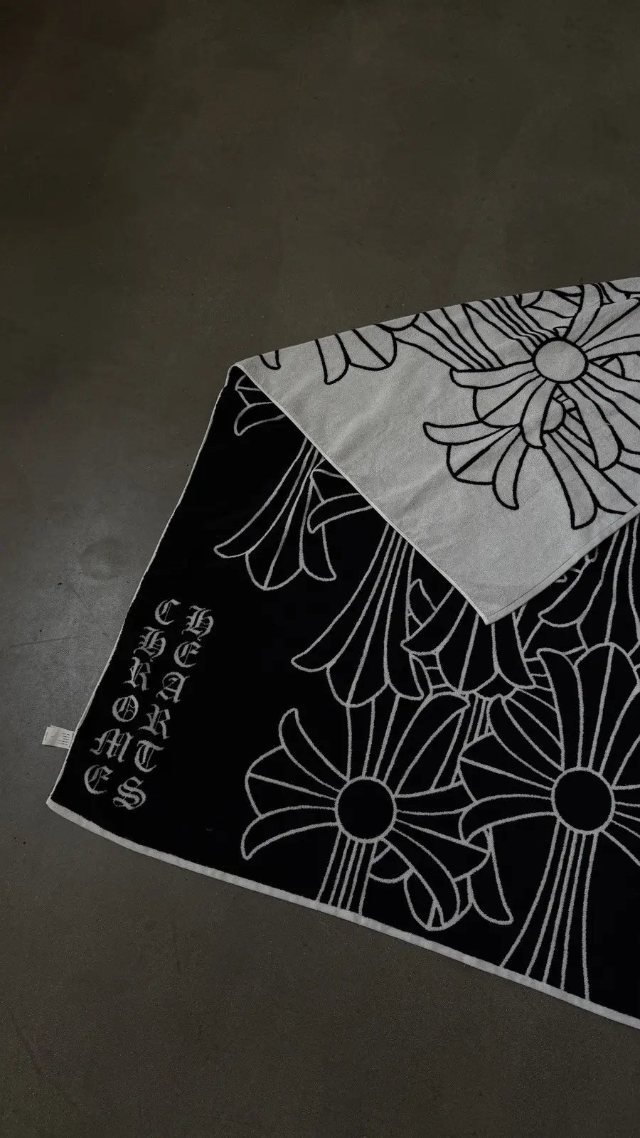 Chrome Hearts Beach Towel Black White