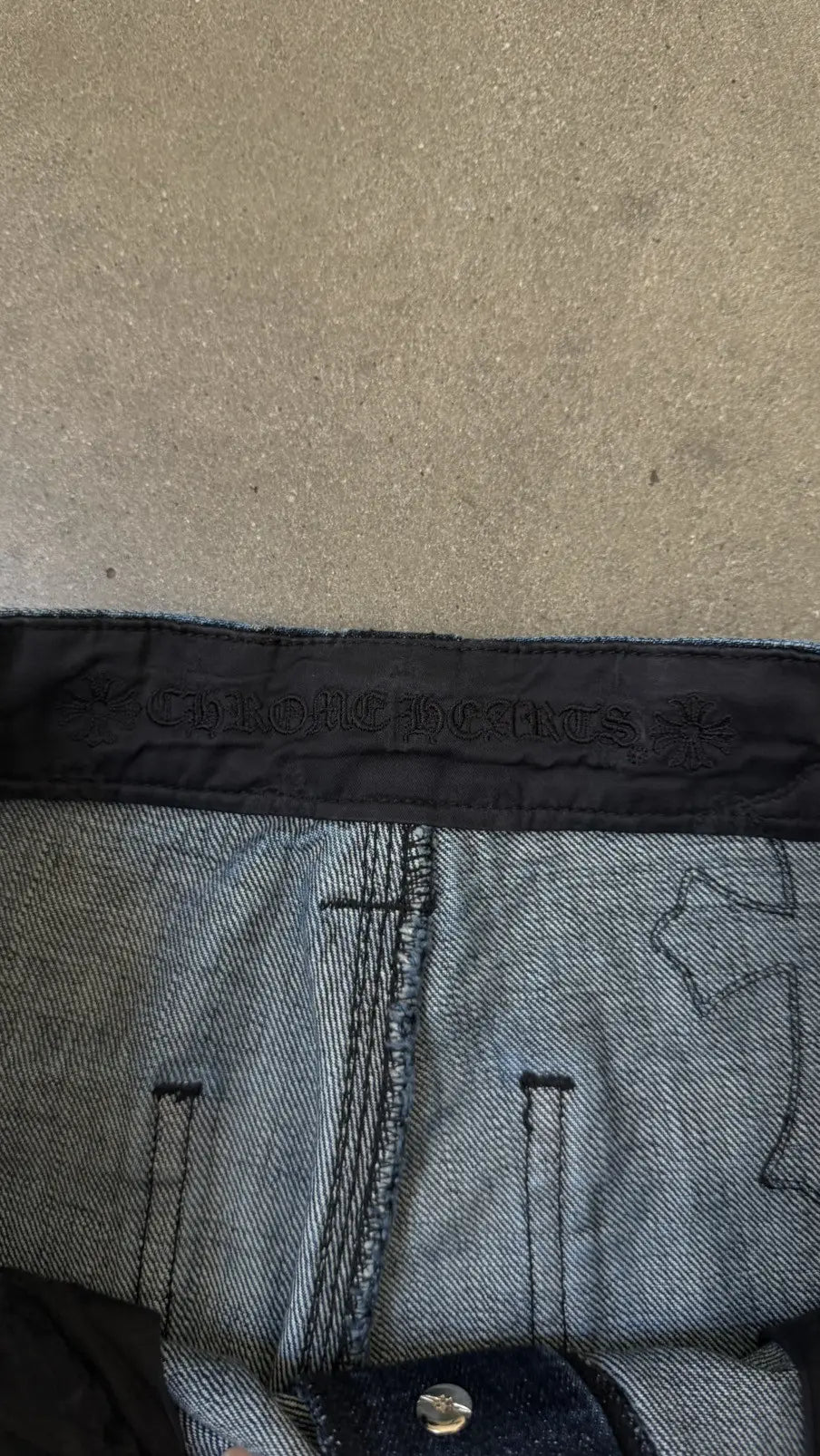 Chrome Hearts Turbo Diesel Cross Patch Carpenter Jeans