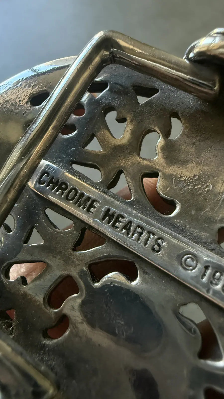 Chrome Hearts Oval Cross Belt Buckle