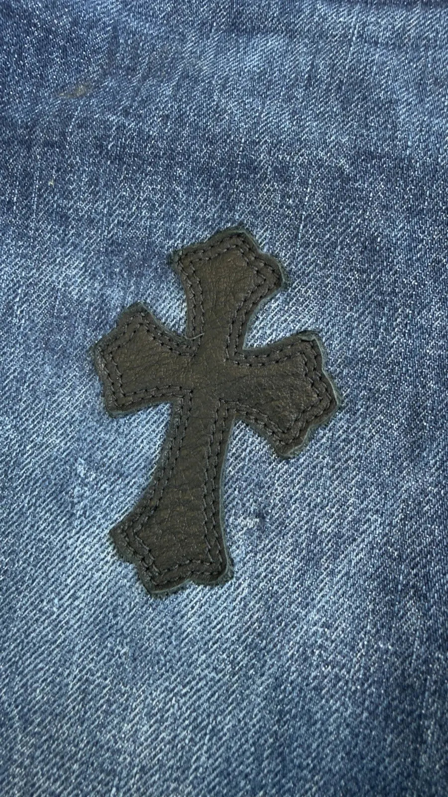 Chrome Hearts Cross Patch Denim Jeans Chrome Hearts