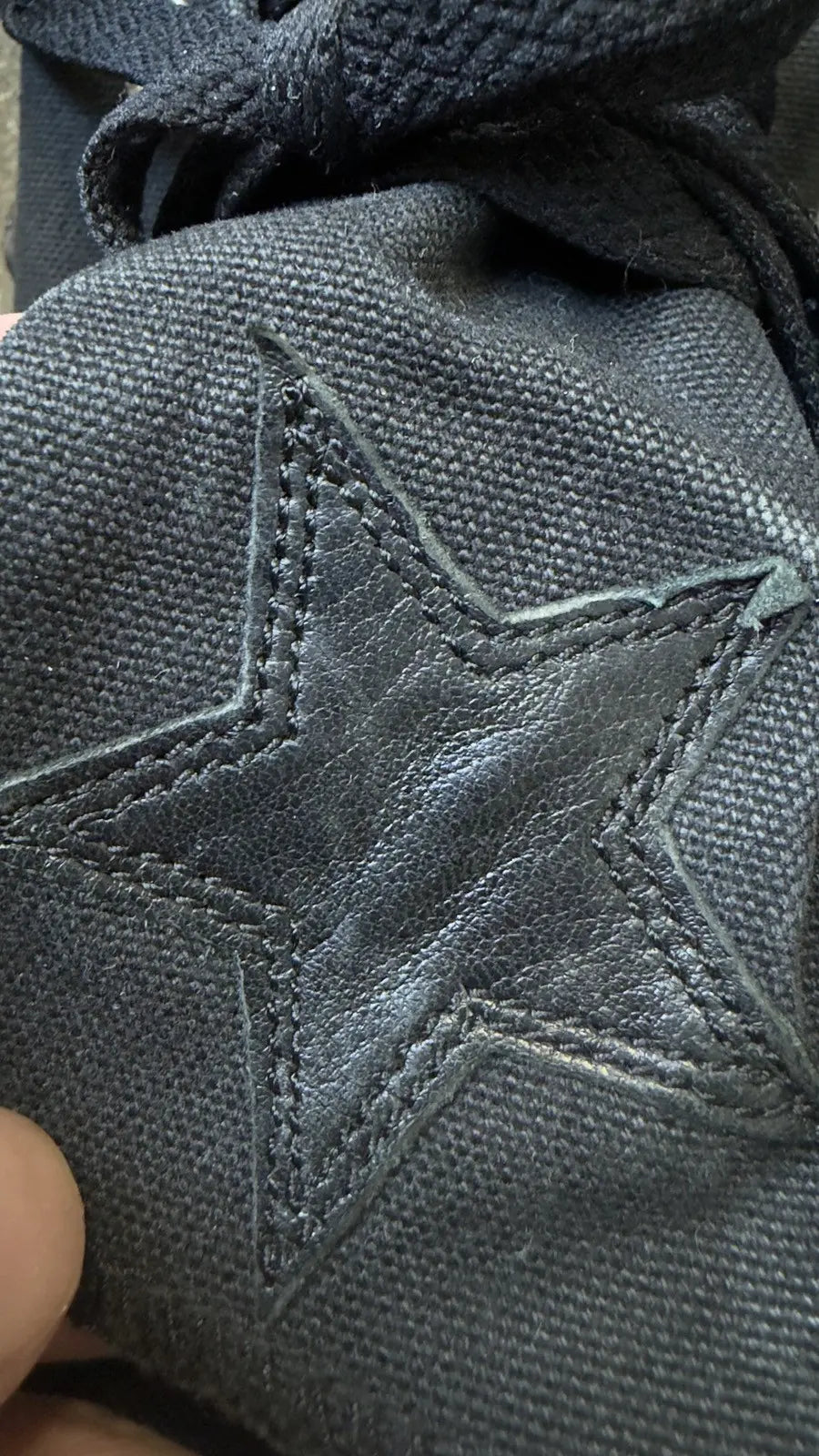 Chrome Hearts Triple Black Star Patch Converse Chuck Taylor