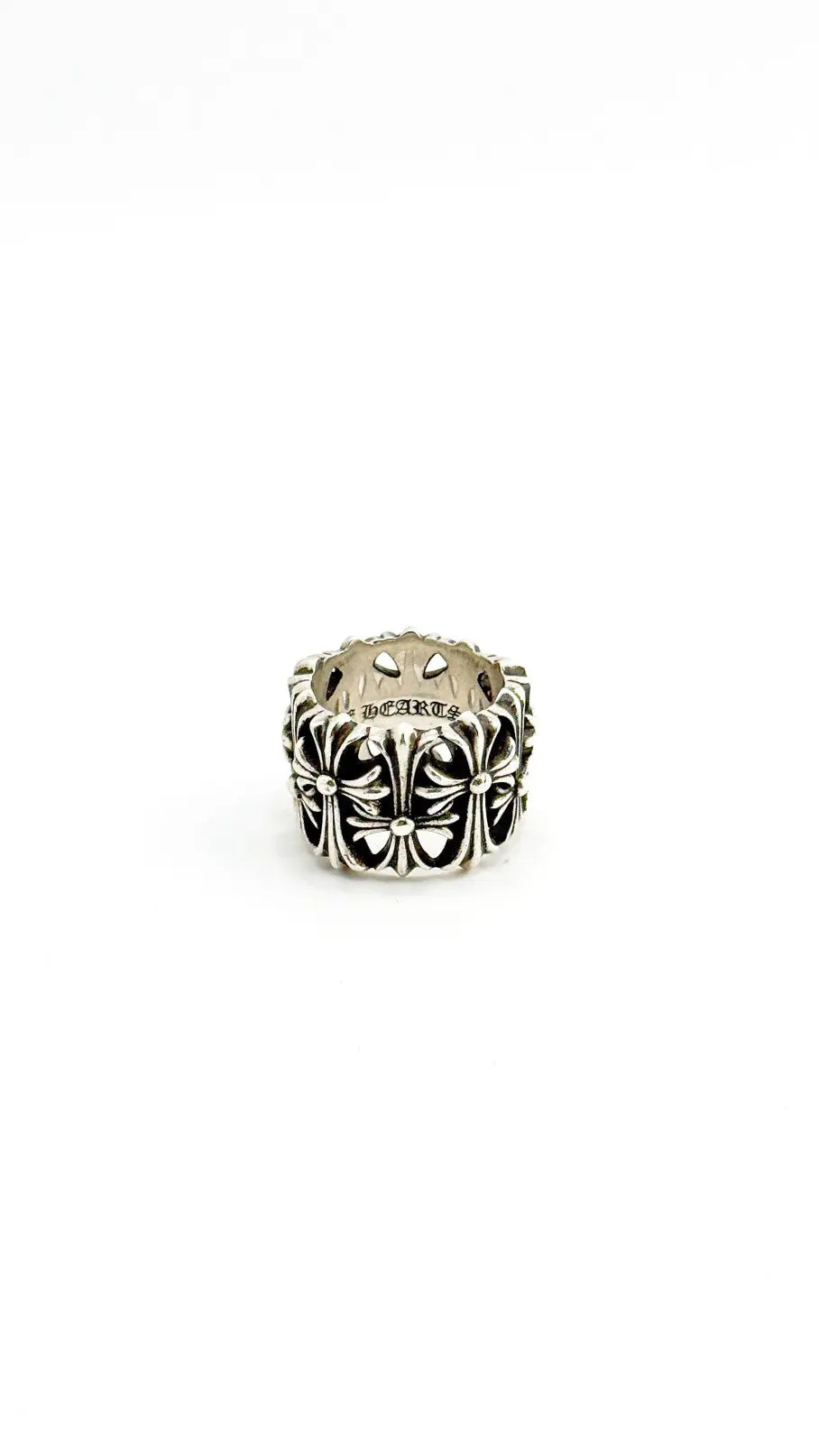 Chrome Hearts Sterling Silver Cemetery Ring Size 9.5