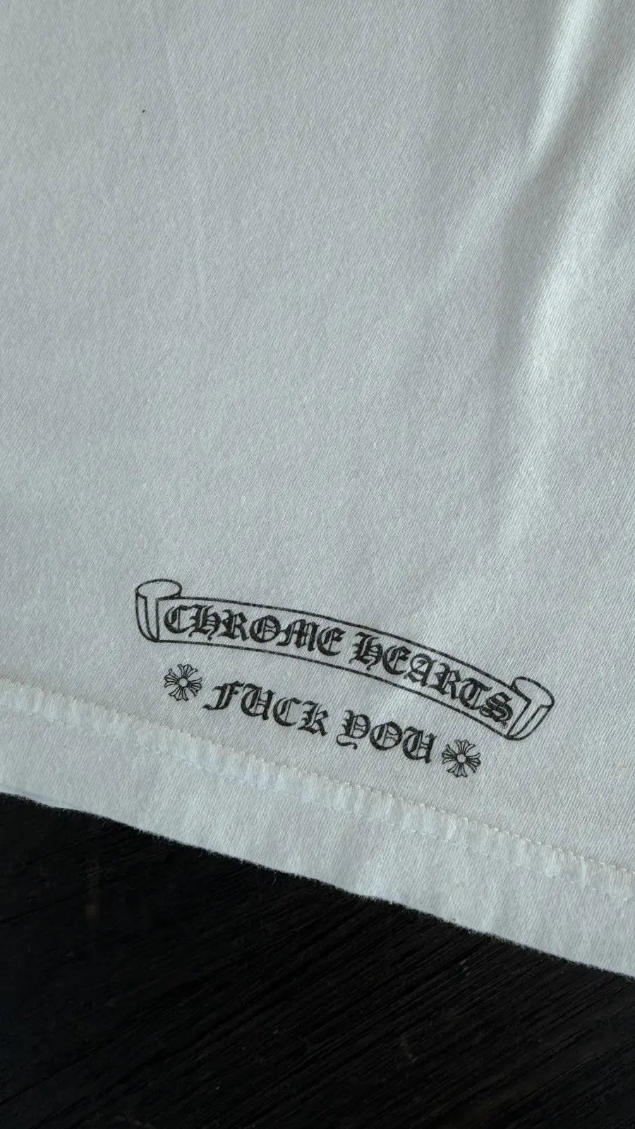 Chrome Hearts Scroll Label Long Sleeve Tee Size L Chrome Hearts