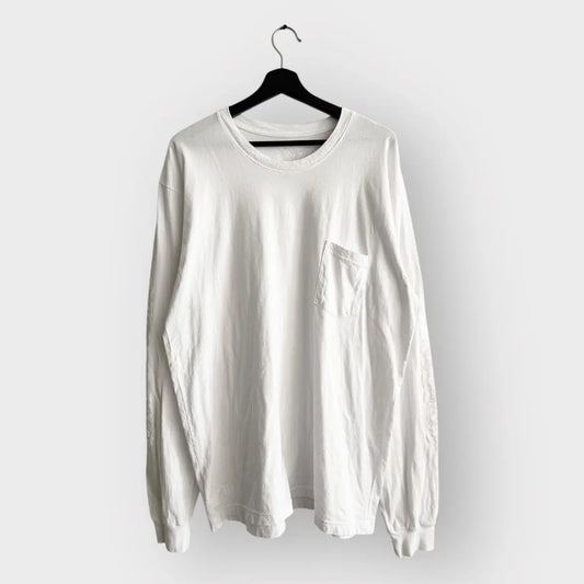 Chrome hearts Triple White Neck Logo LS Tee