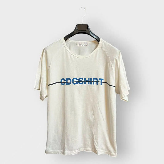 2010s Comme Des Garçons Shirt Blue Logo Tee