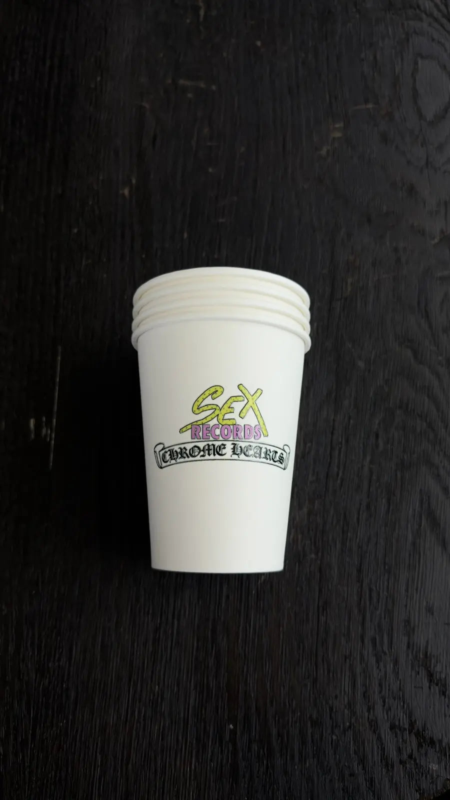 Chrome Hearts x Matty Boy "Sex Records" Styrofoam Cup Chrome Hearts