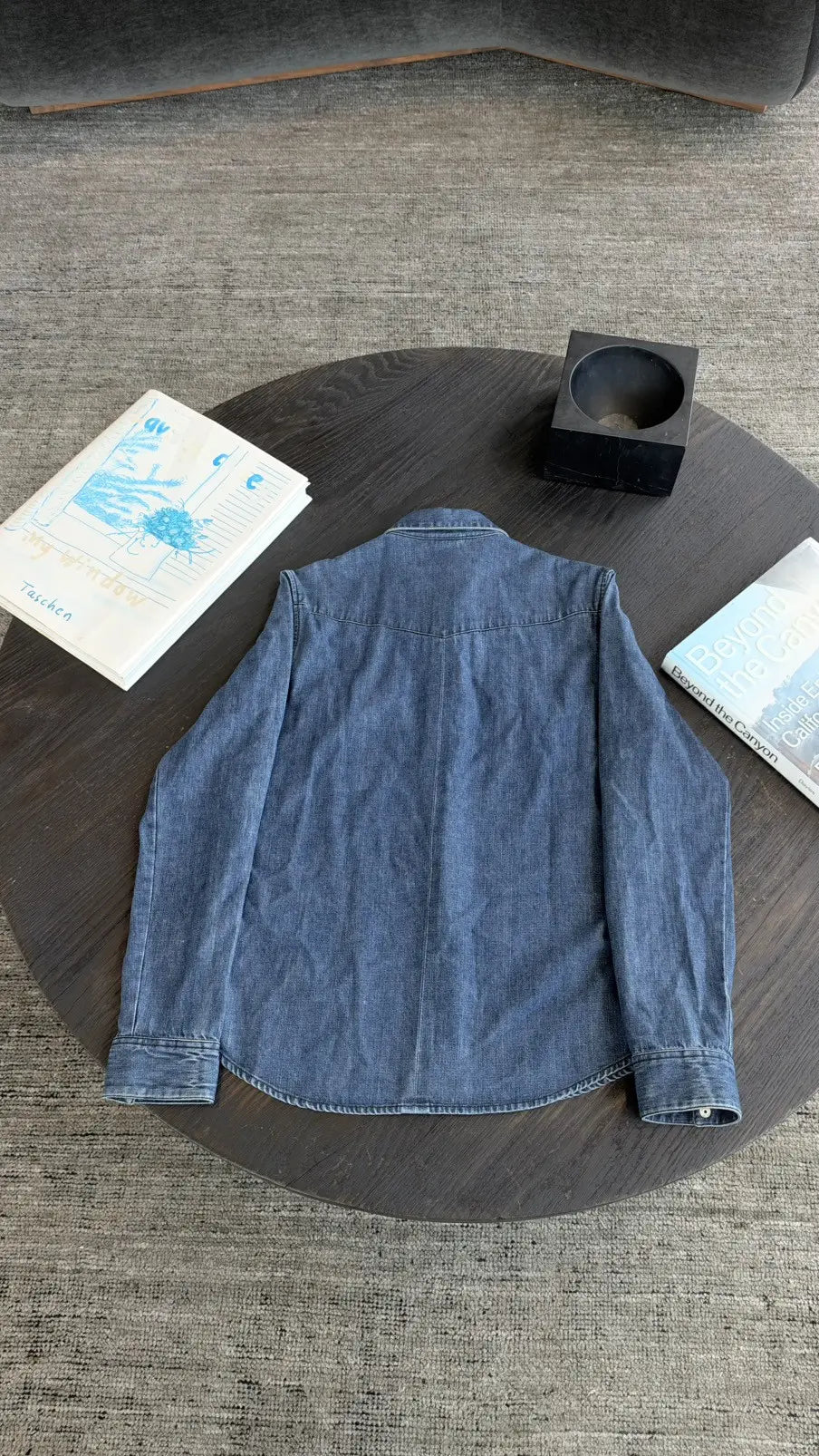 Chrome Hearts Cross Patch Western Denim Button-Up Shirt Size L Chrome Hearts