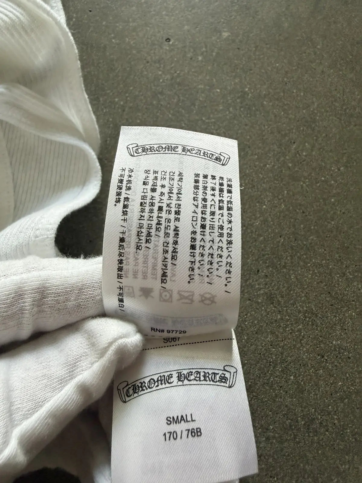 Chrome Hearts T-Bar Rib Tank White/Pink