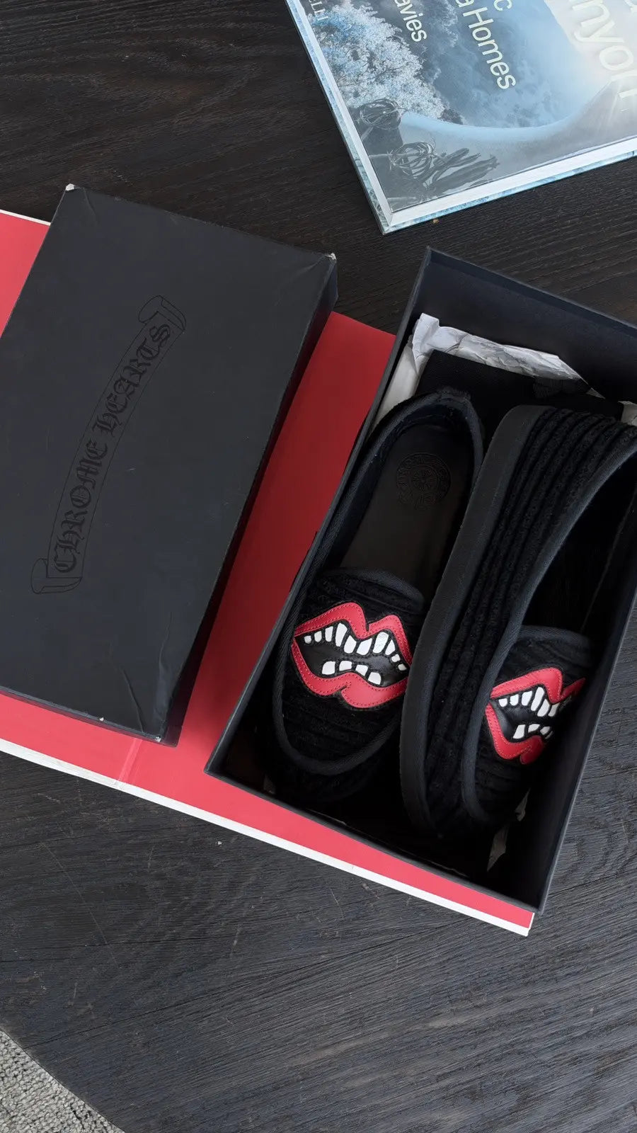 Chrome Hearts x Matty Boy Chomper Patch Slippers Size 41 Chrome Hearts