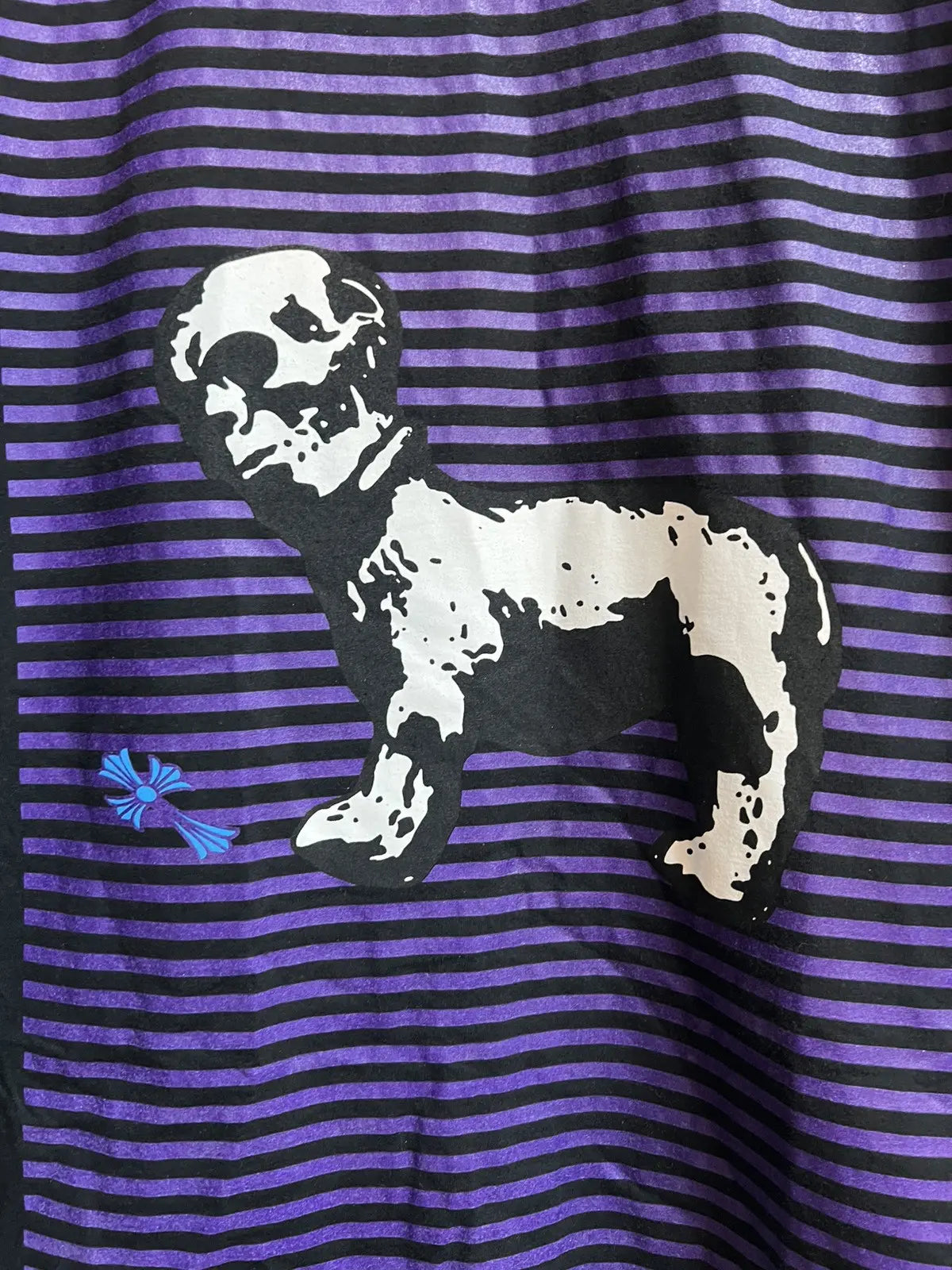 2010s Chrome Hearts Foti Dog Blue Cross Logo Tee