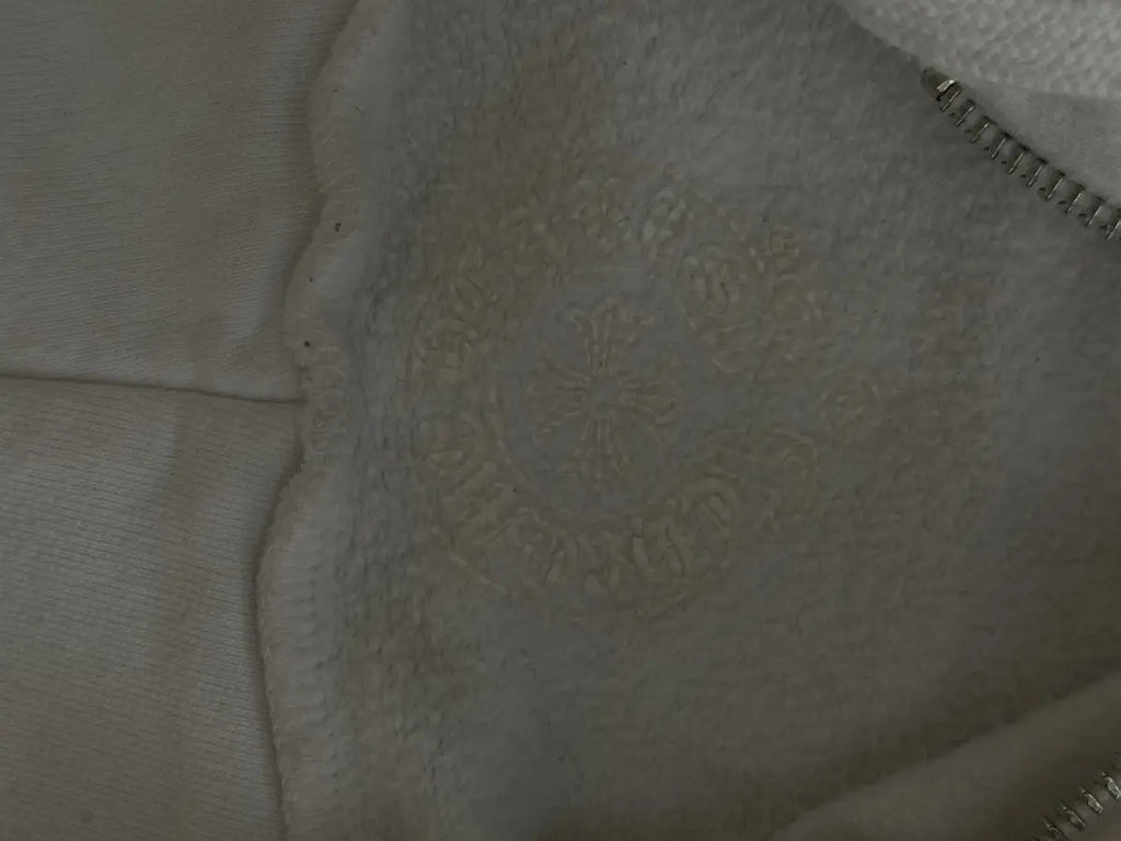 Chrome Heart Scroll Zip-Up Hoodie