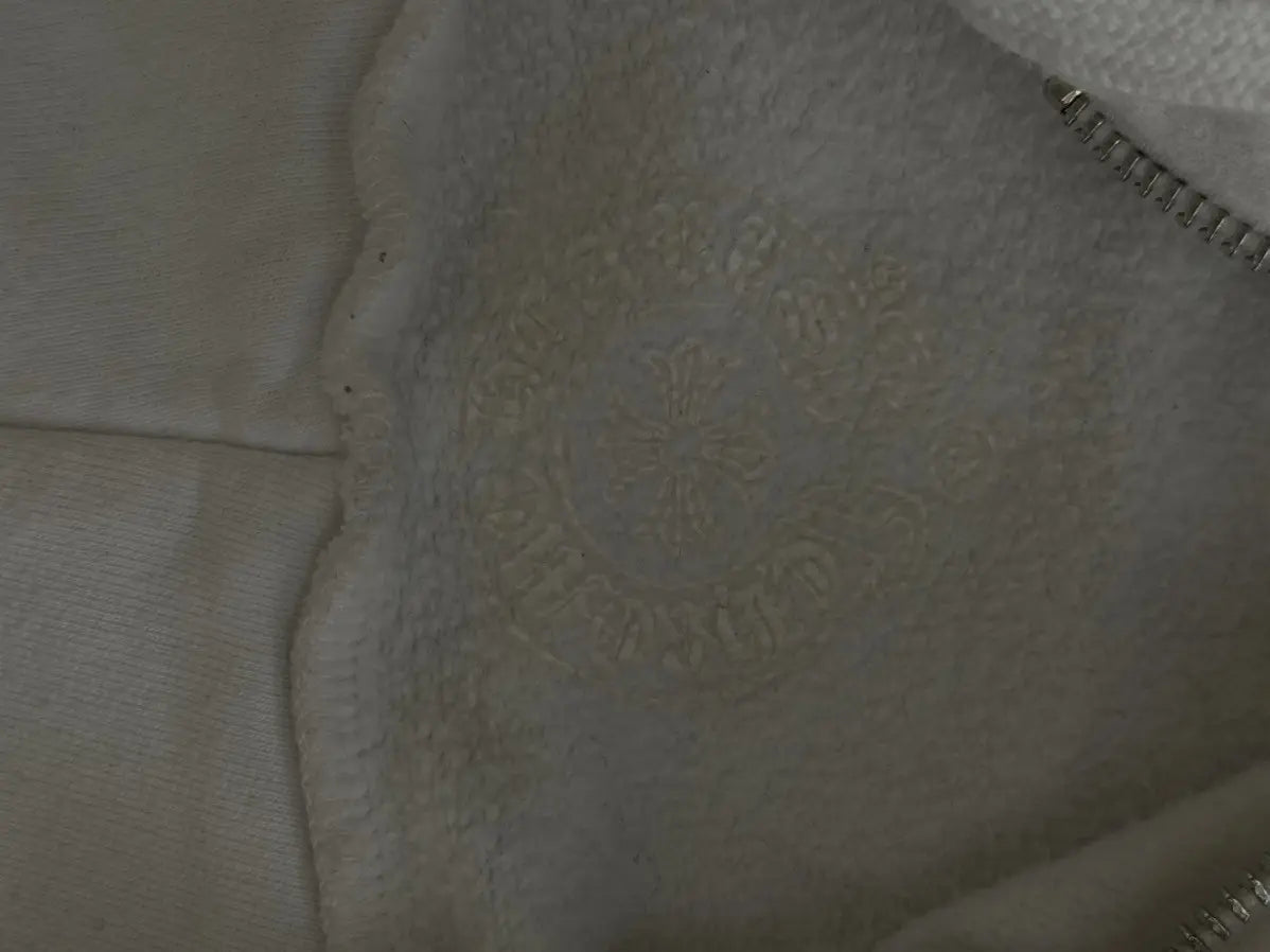 Chrome Heart Scroll Zip-Up Hoodie