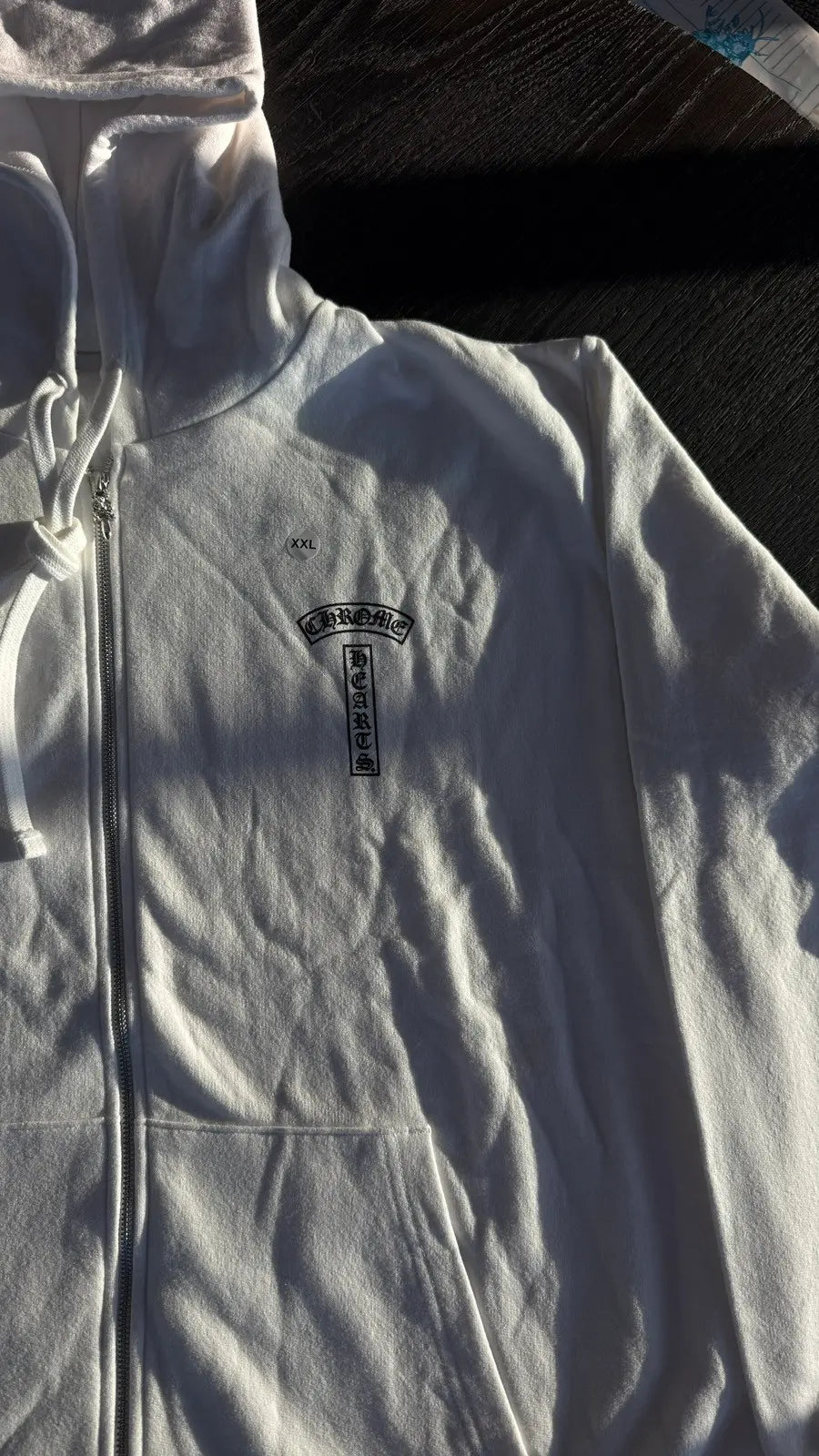 Chrome Hearts Back Arch USA Logo Zip Up Hoodie Size XXL Chrome Hearts