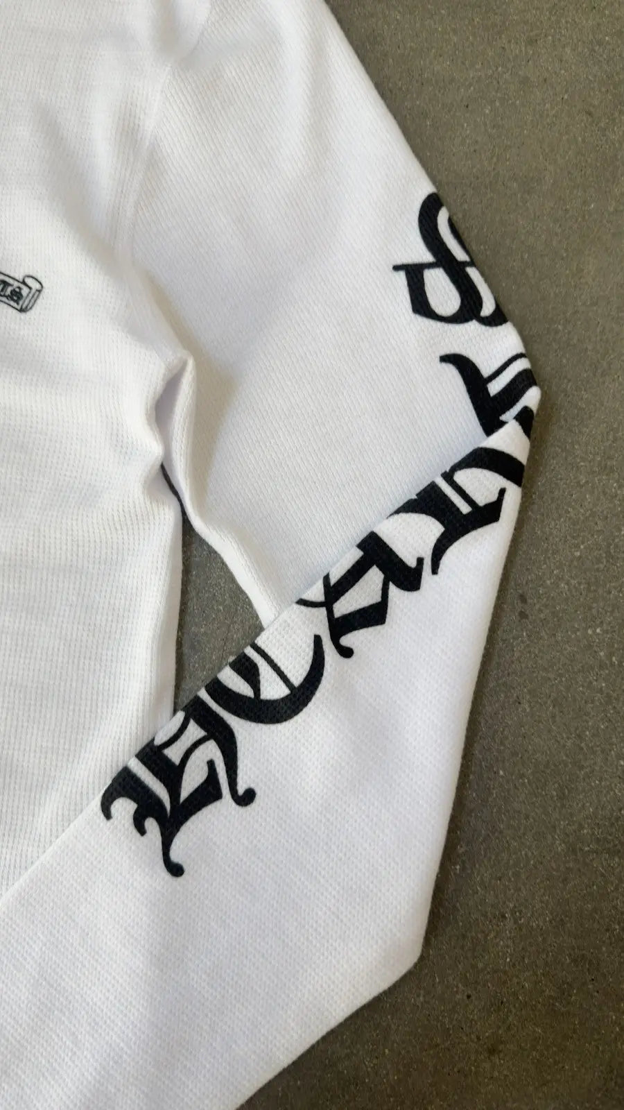 Chrome Hearts Scroll Logo Long-Sleeve Thermal T-Shirt