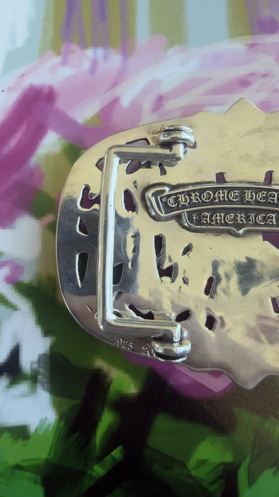 Chrome Hearts Cemetery Cross Belt Buckle Chrome Hearts