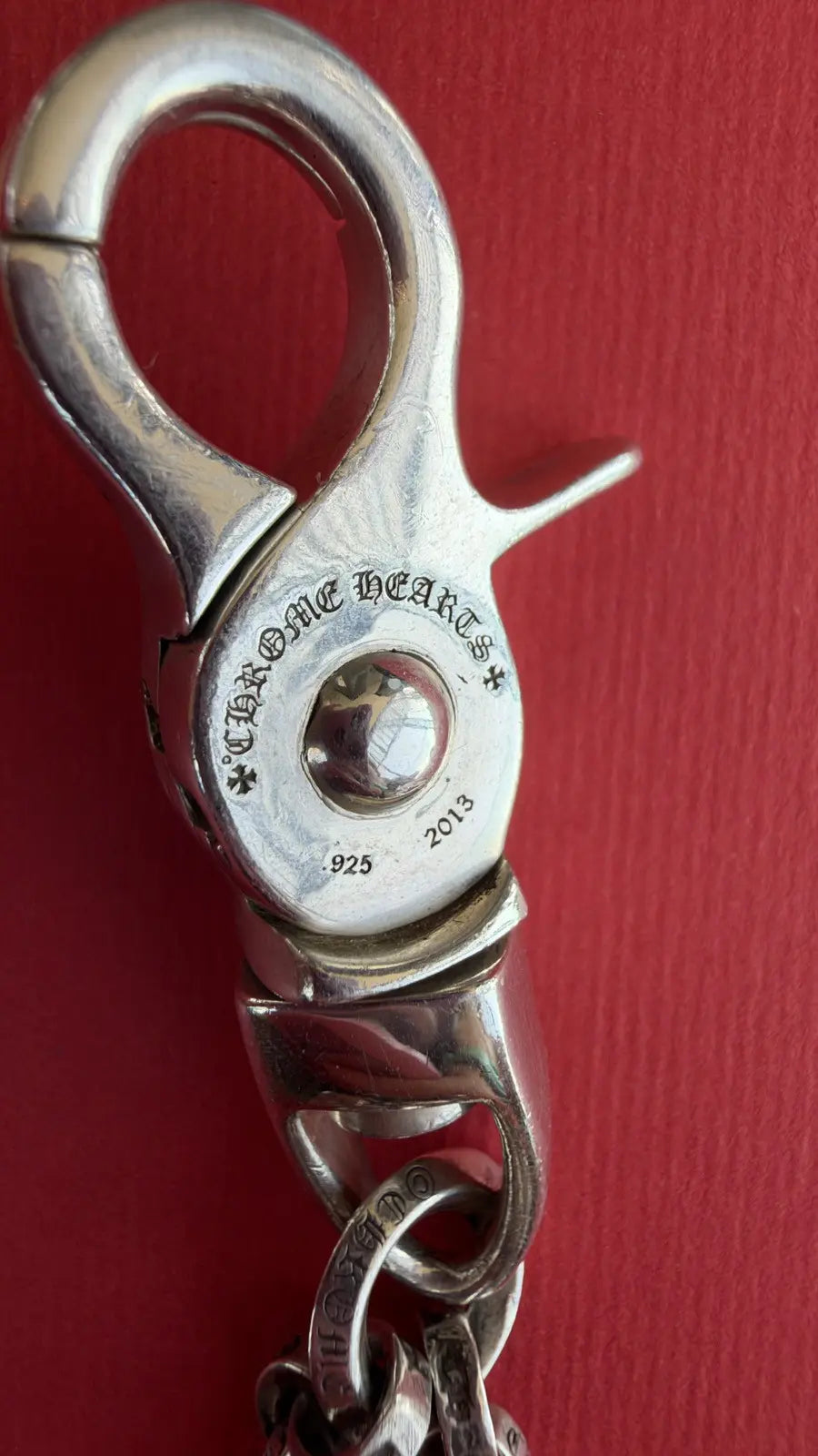 Chrome Hearts Silver Dice Keychain Chrome Hearts