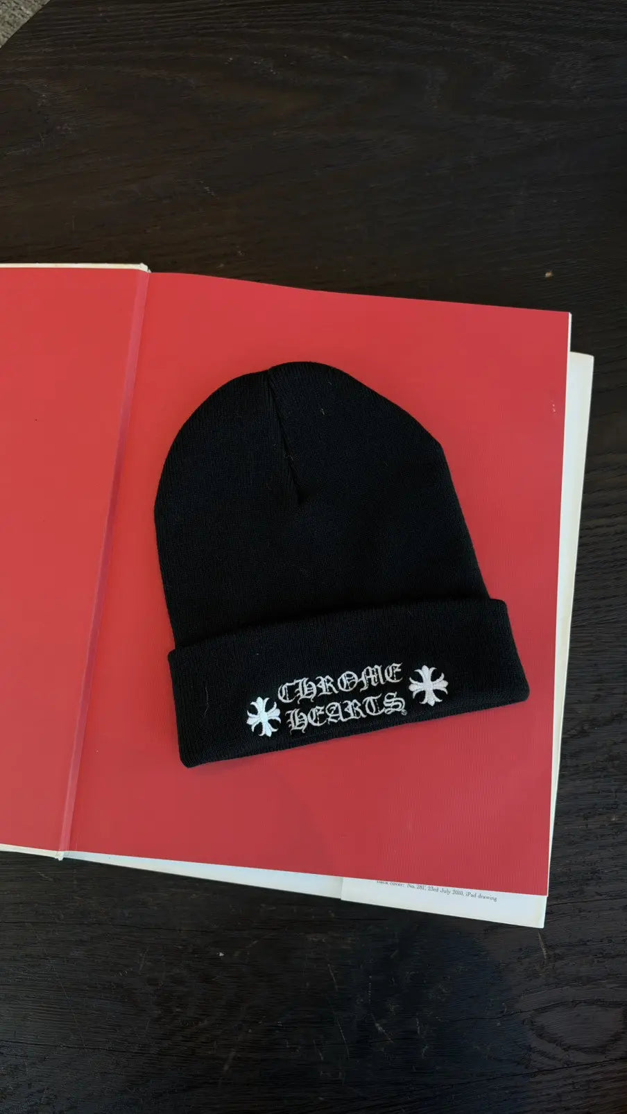 Chrome Hearts Logo Embroidered Beanie in Black Chrome Hearts