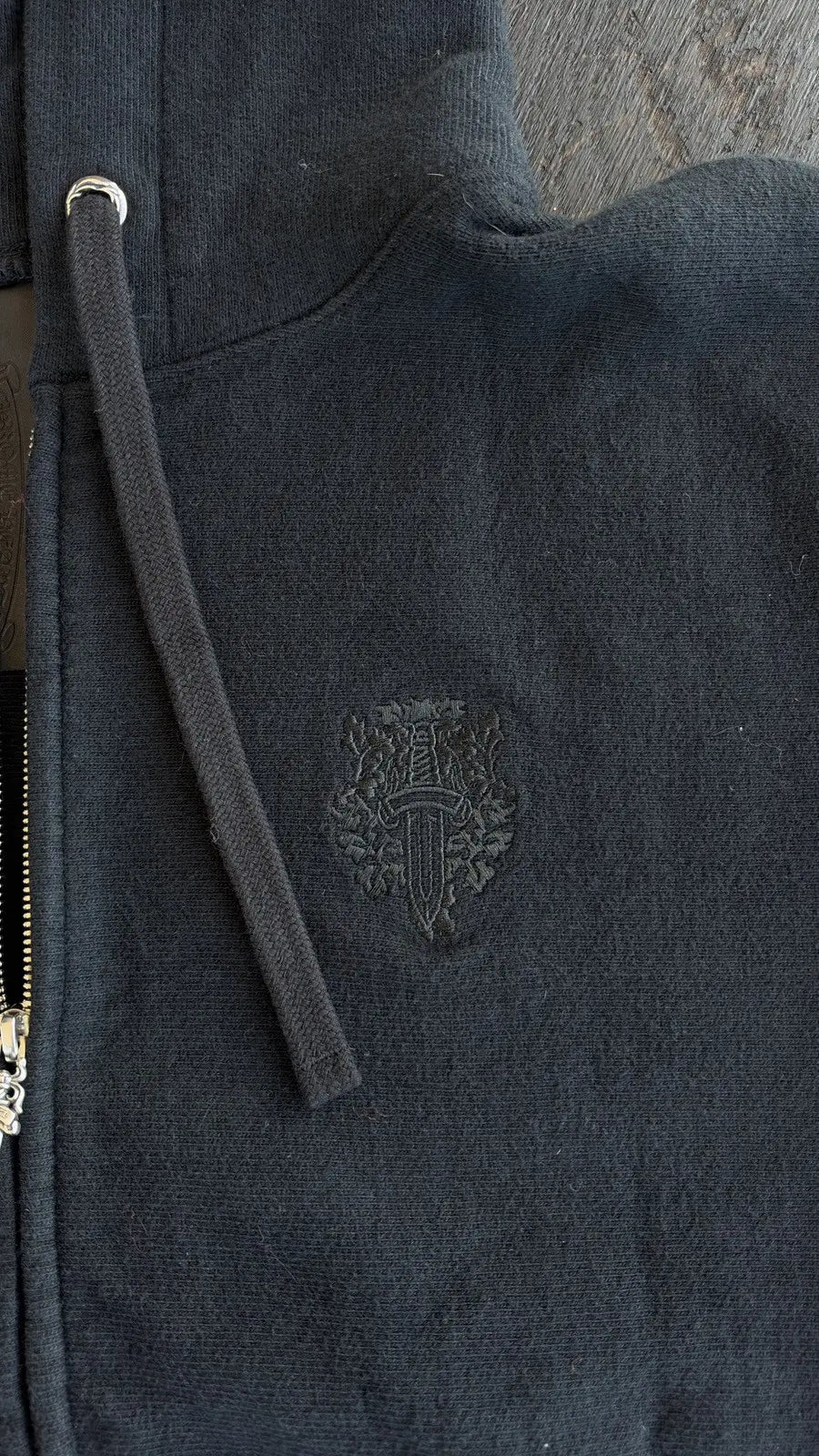 Chrome Hearts Embroidered Vine Dagger Zip-Up Hoodie Size L Chrome Hearts