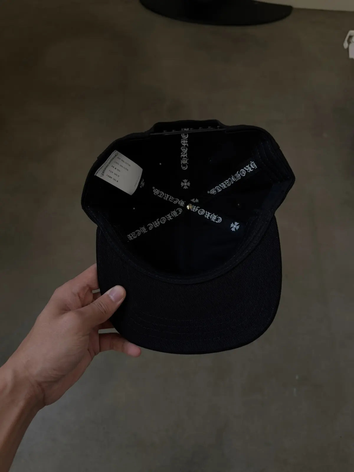 Chrome Hearts Vertical Logo Baseball Hat