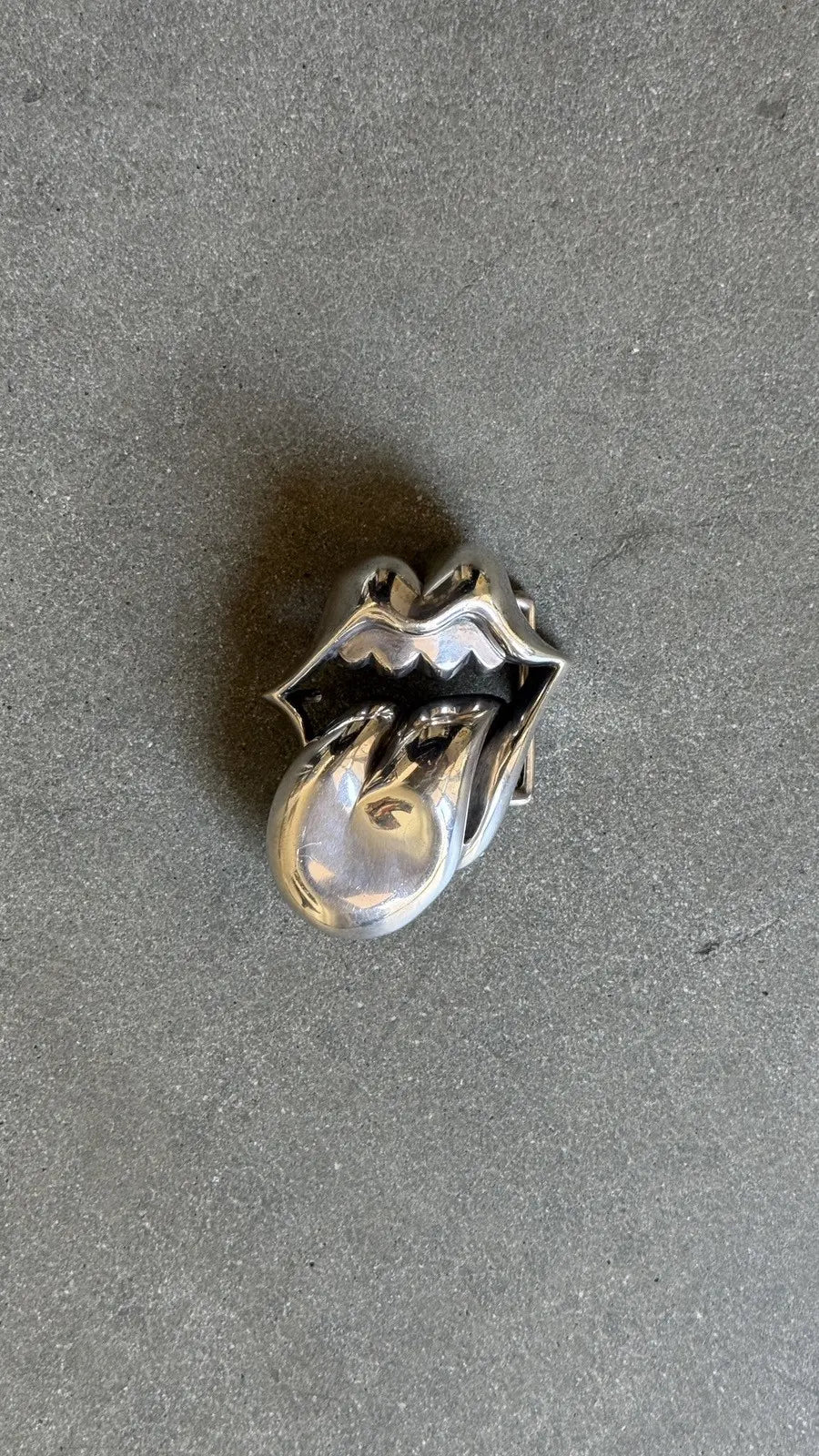 Chrome Hearts Rolling Stones Lip & Tongue Belt Buckle