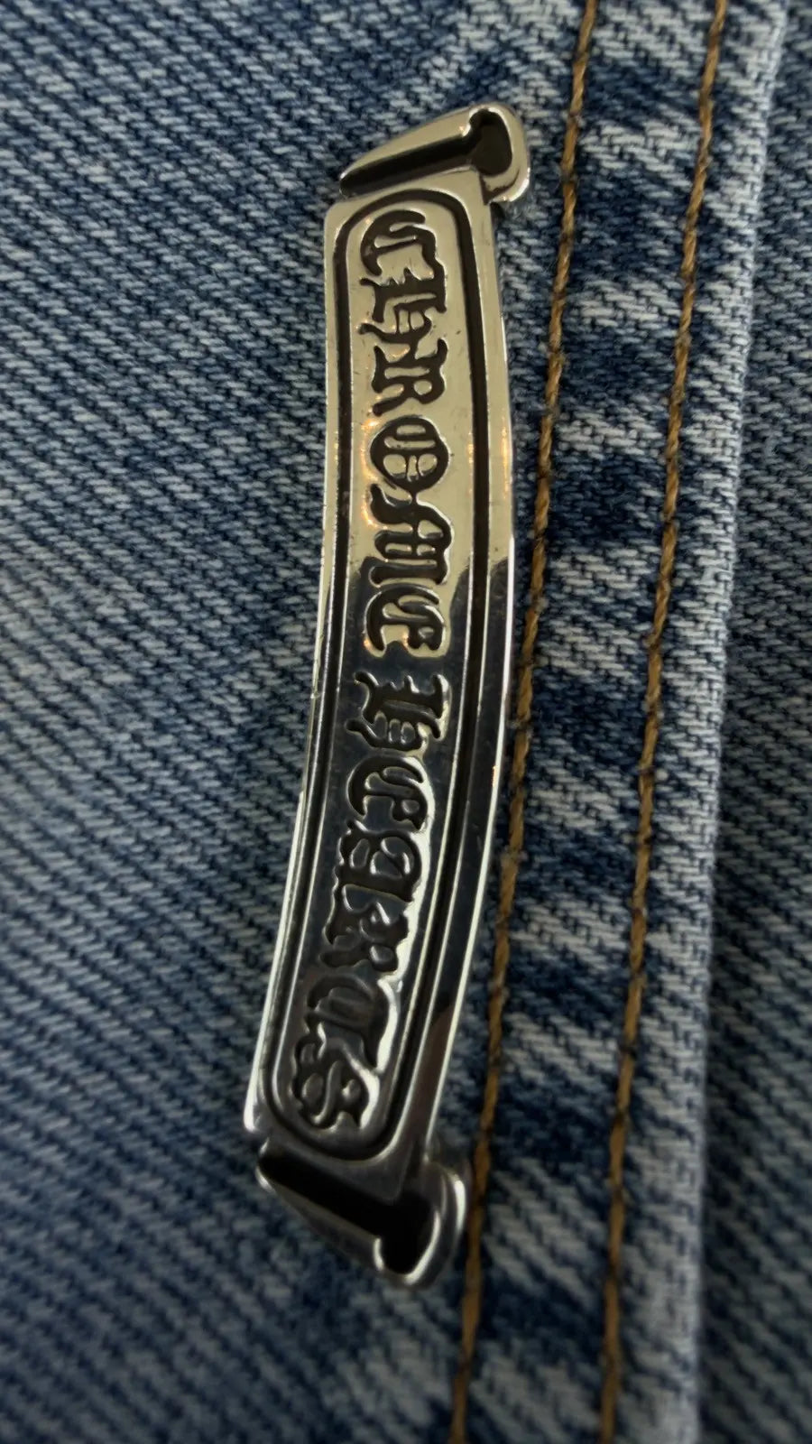 Chrome Hearts Levi Cross Patch Jeans Chrome Hearts
