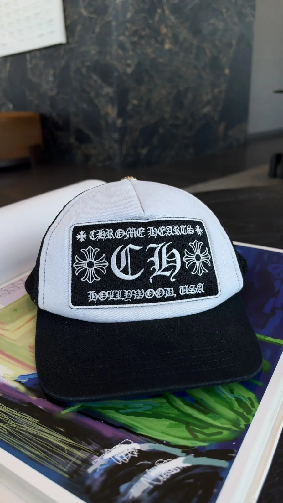 Chrome Hearts CH Hollywood Trucker Hat Chrome Hearts