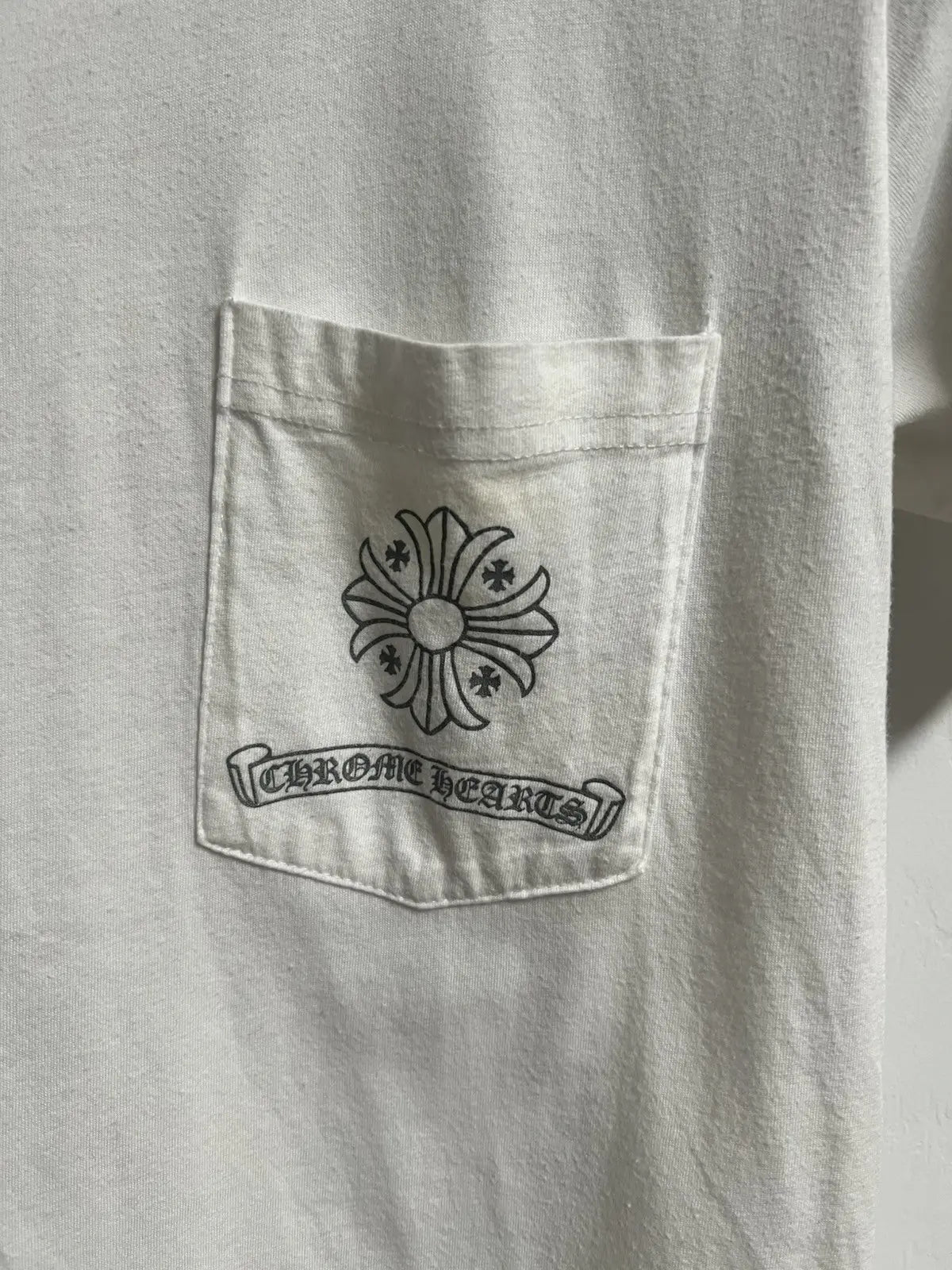 Chrome Hearts Matrix Cross Scroll Logo Pocket Tee