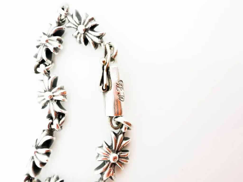 Chrome Hearts Tiny E Choke Chain & Fleur Necklace