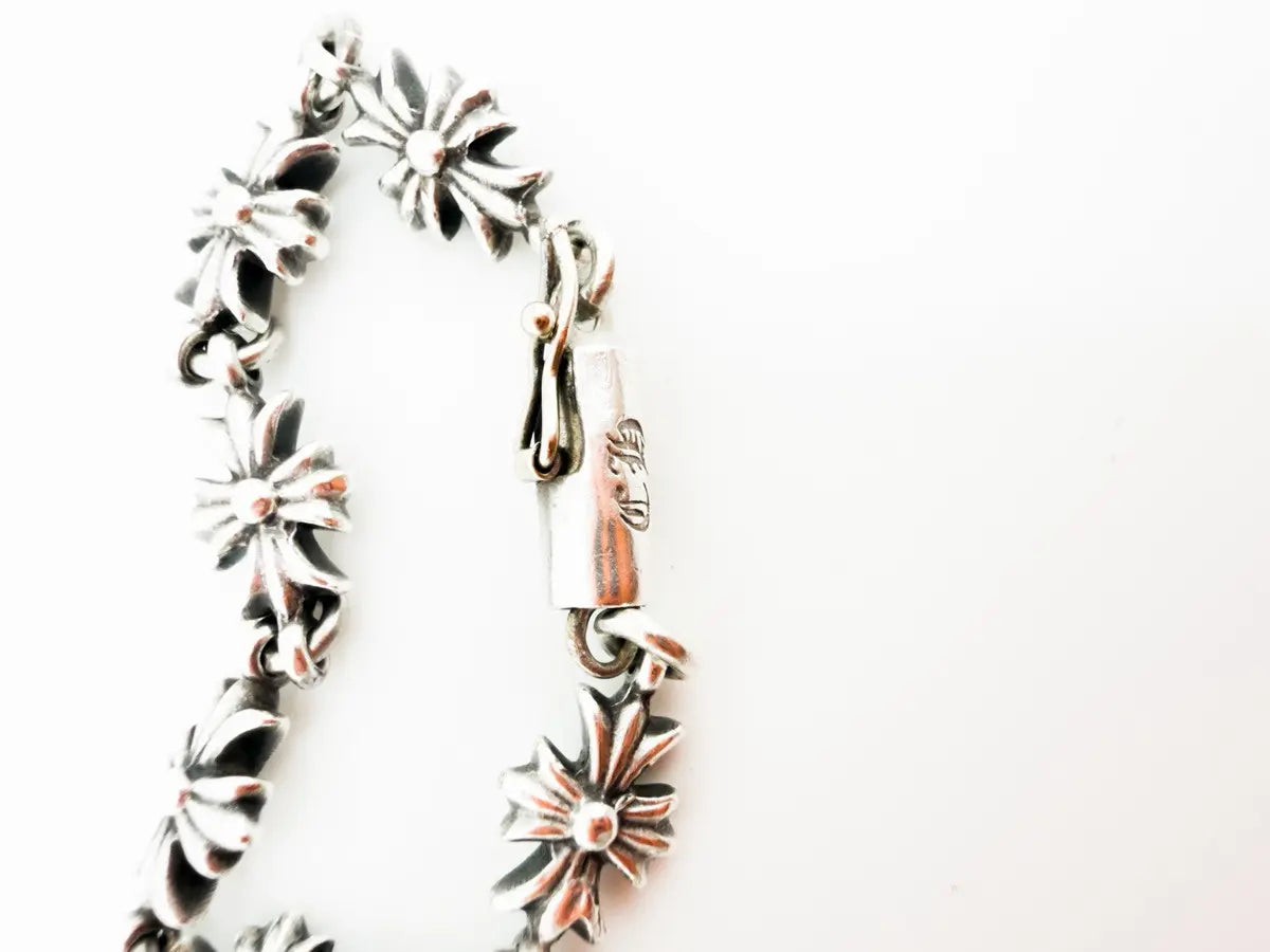 Chrome Hearts Tiny E Choke Chain & Fleur Necklace