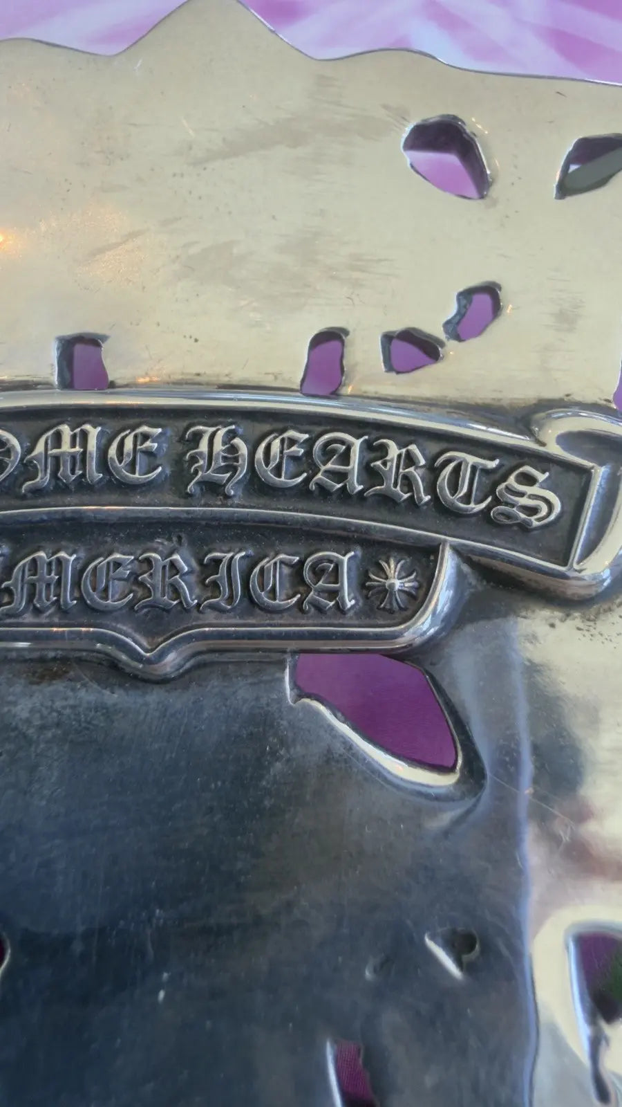Chrome Hearts Cemetery Cross Belt Buckle Chrome Hearts
