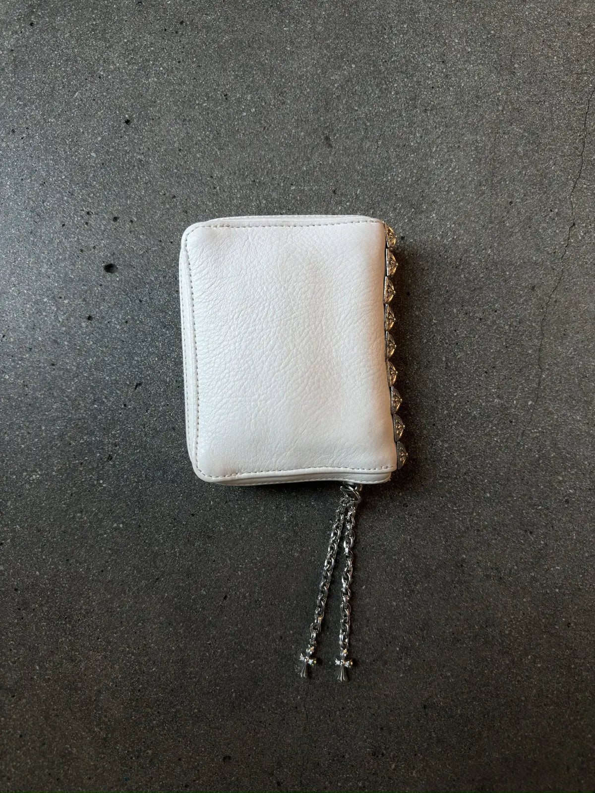Chrome Hearts 3 Side Zip Pyramid Stud Wallet
