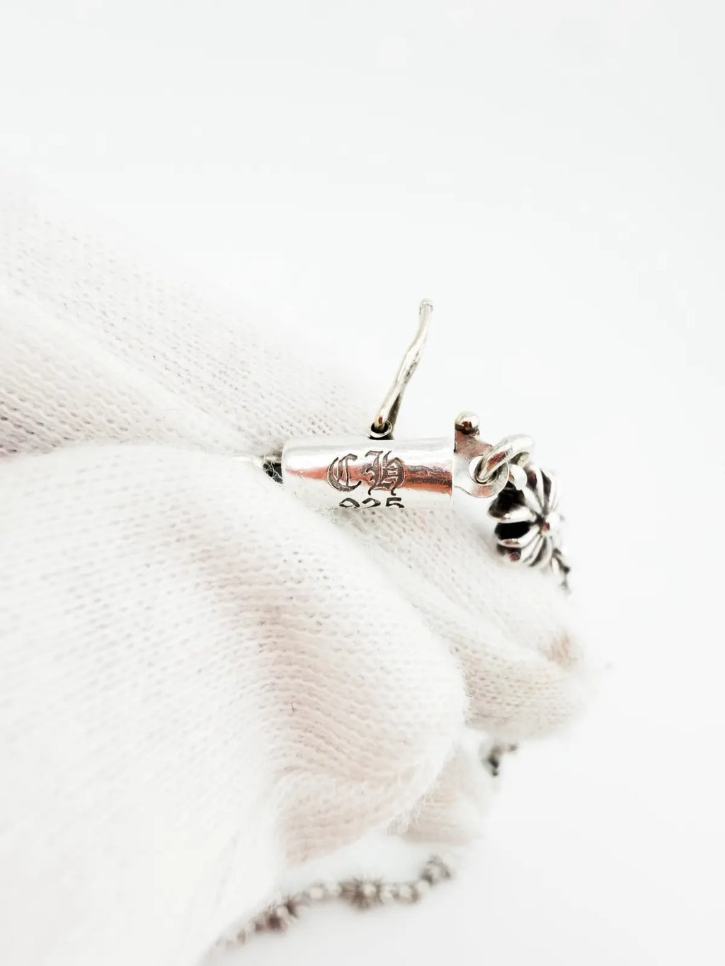 Chrome Hearts Tiny E Choke Chain & Fleur Necklace
