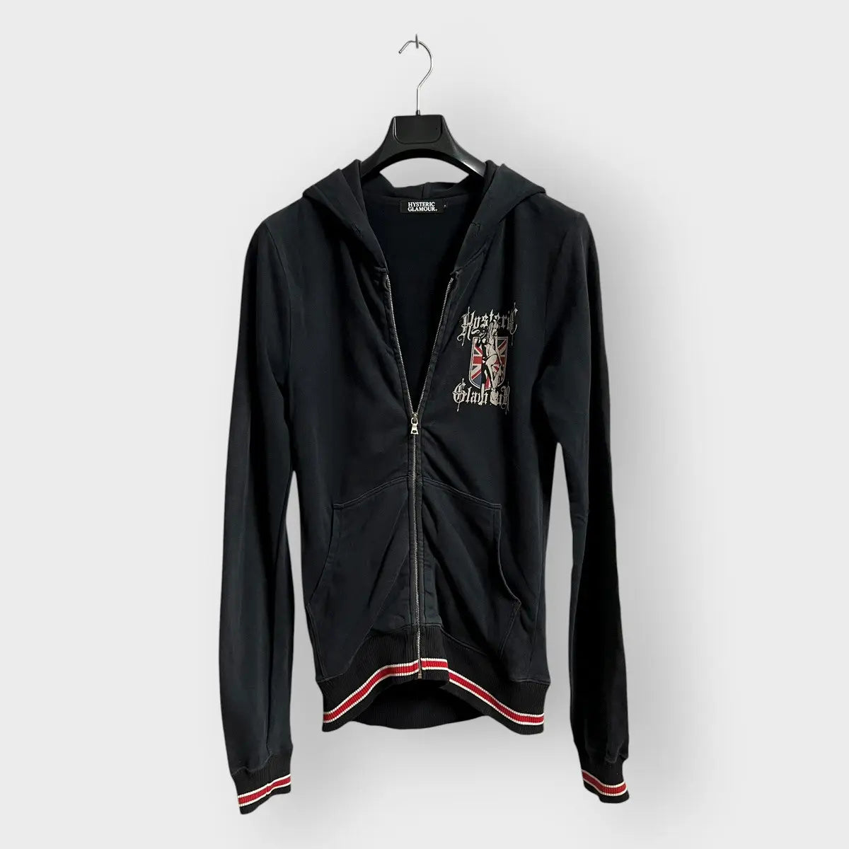 2000s Hysteric Glamour UK Girl Hurt Me Zip Hoodie