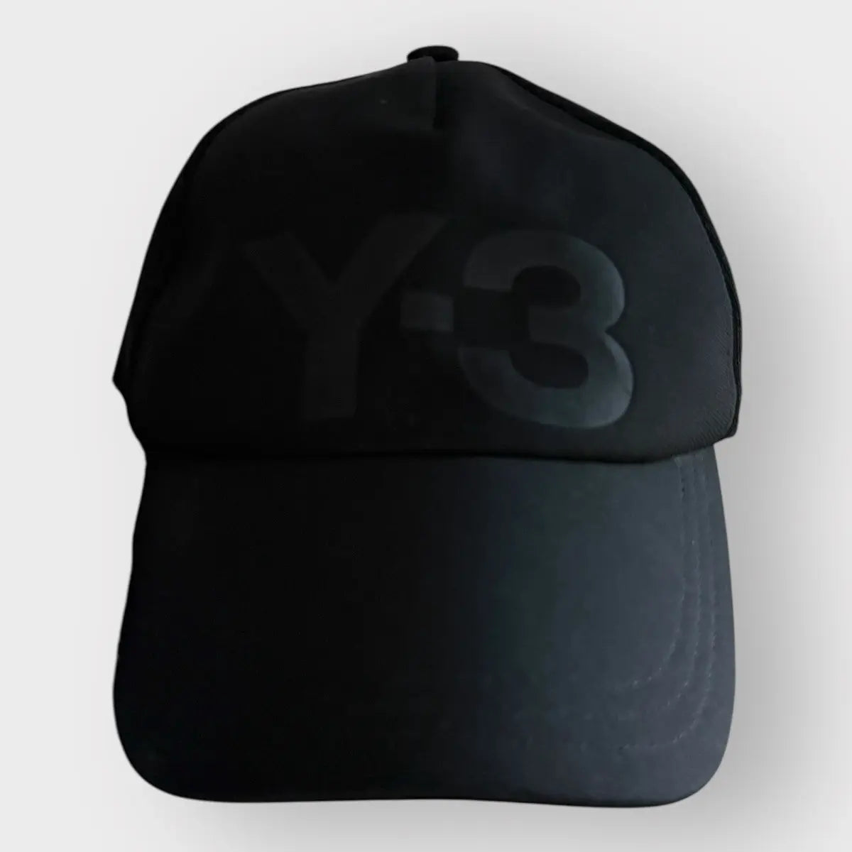 Y3 Triple Black Jumbo Logo Hat
