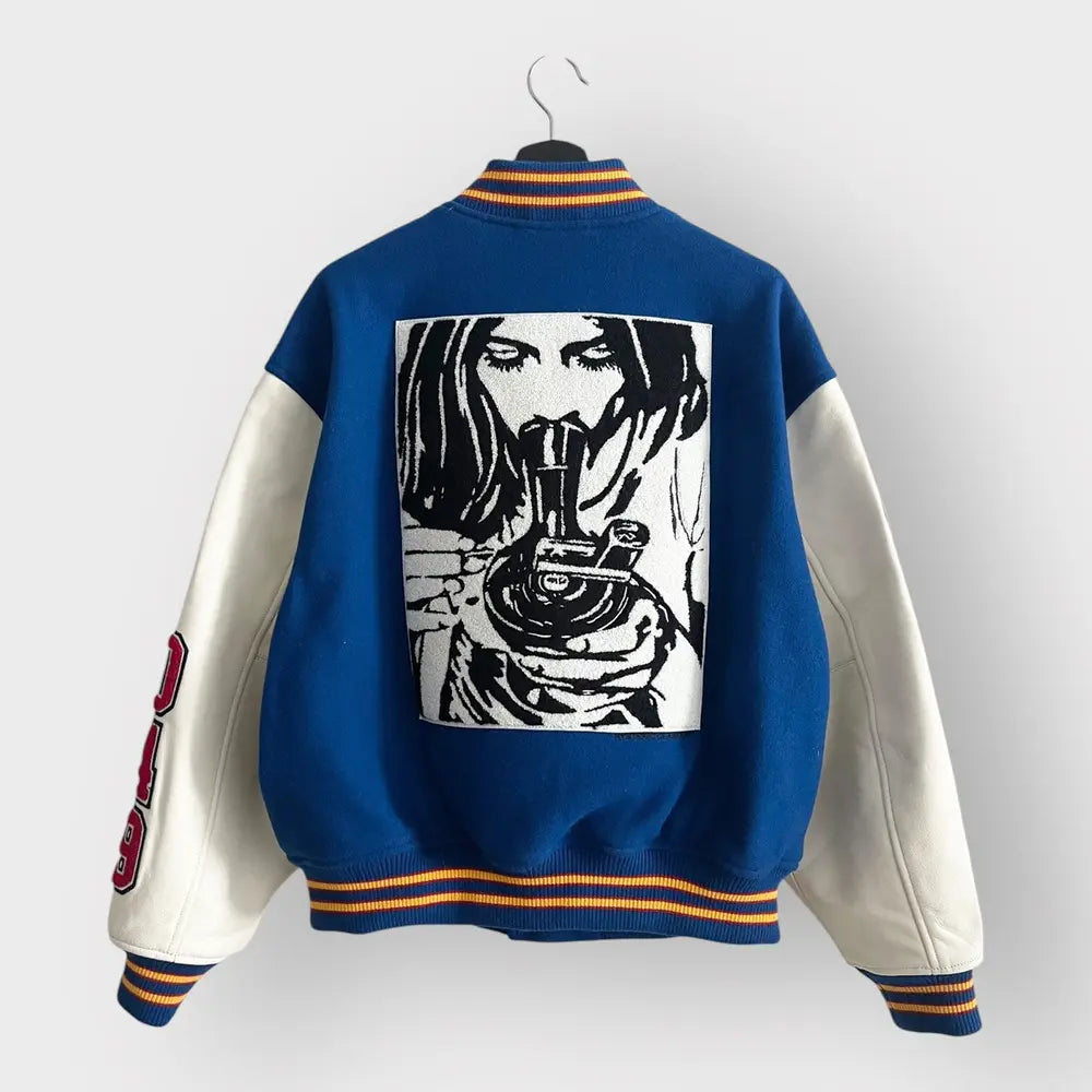 2024 Supreme x Hysteric Glamour Smoke Varsity Jacket